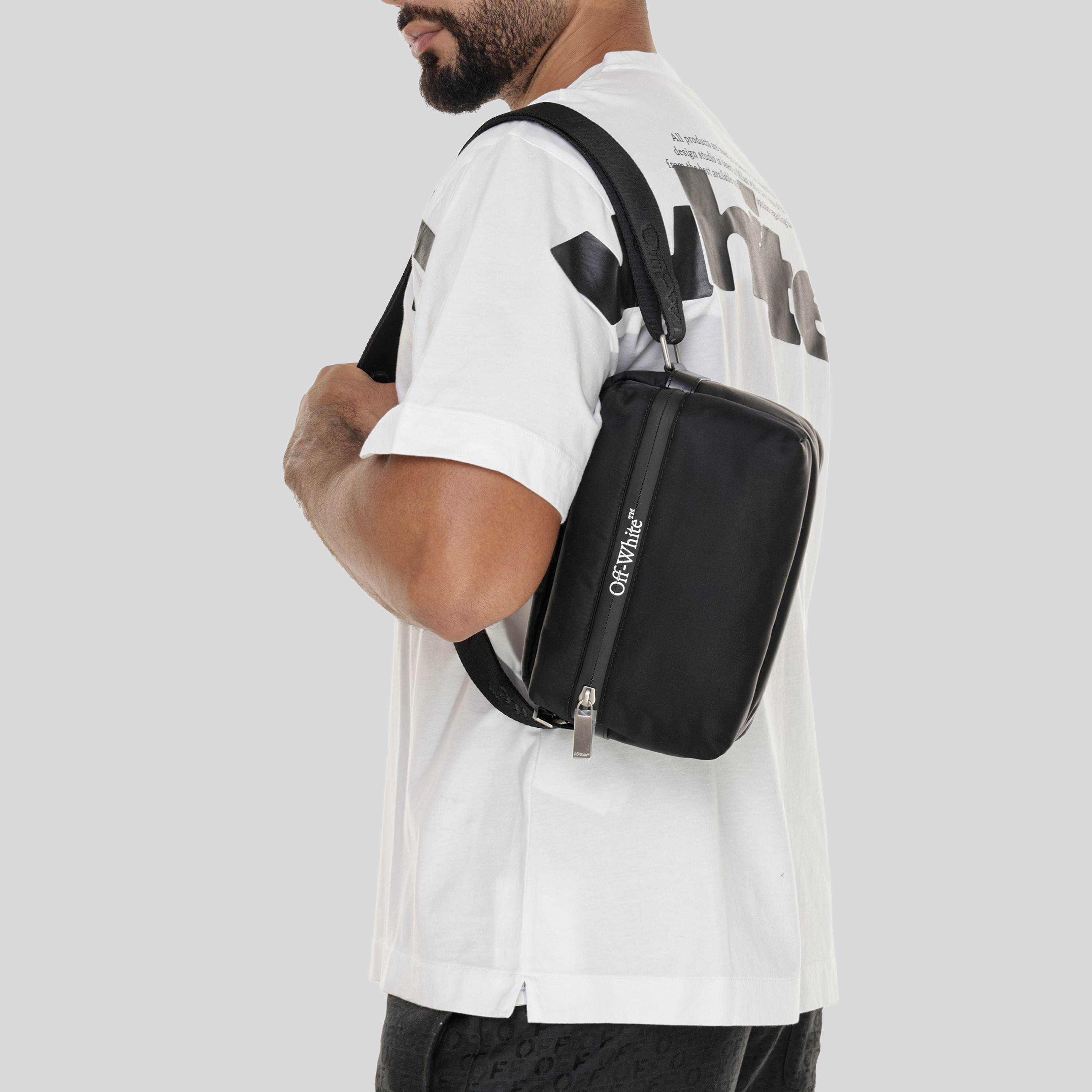 Bolso Negro Off-White Outdoor Weekender