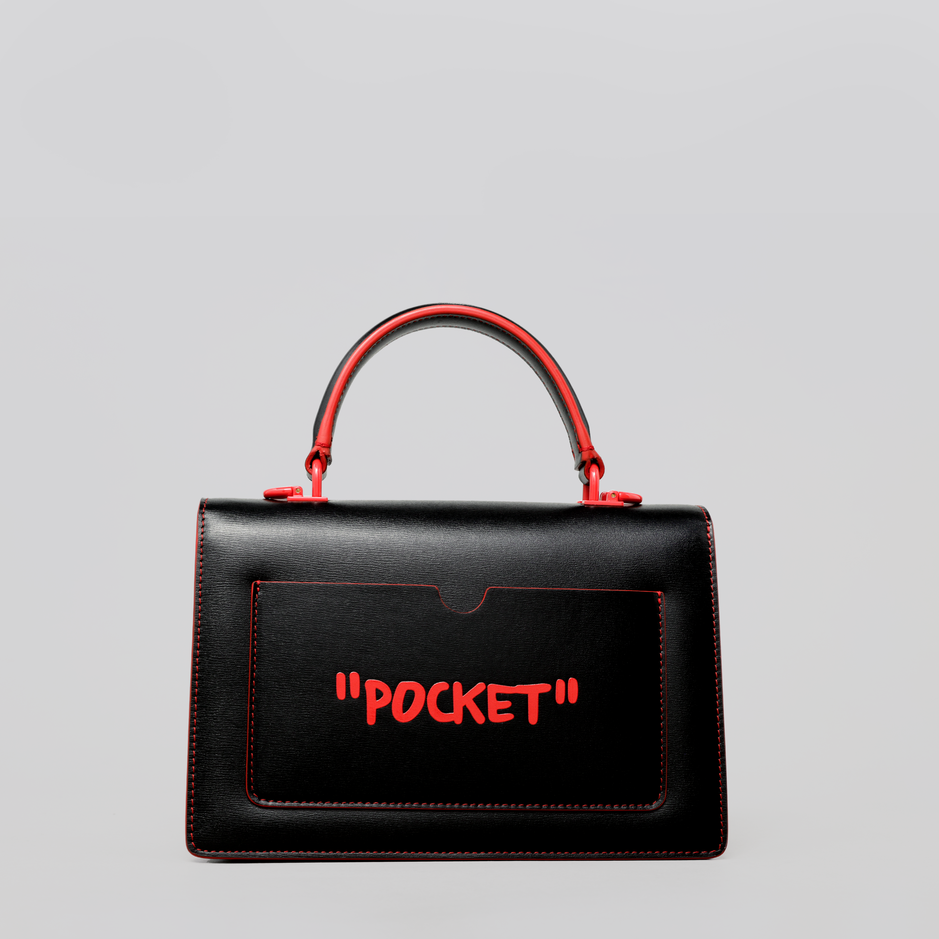 Cartera Negra Rojo Off-White Jitney 1.4 Top Handle