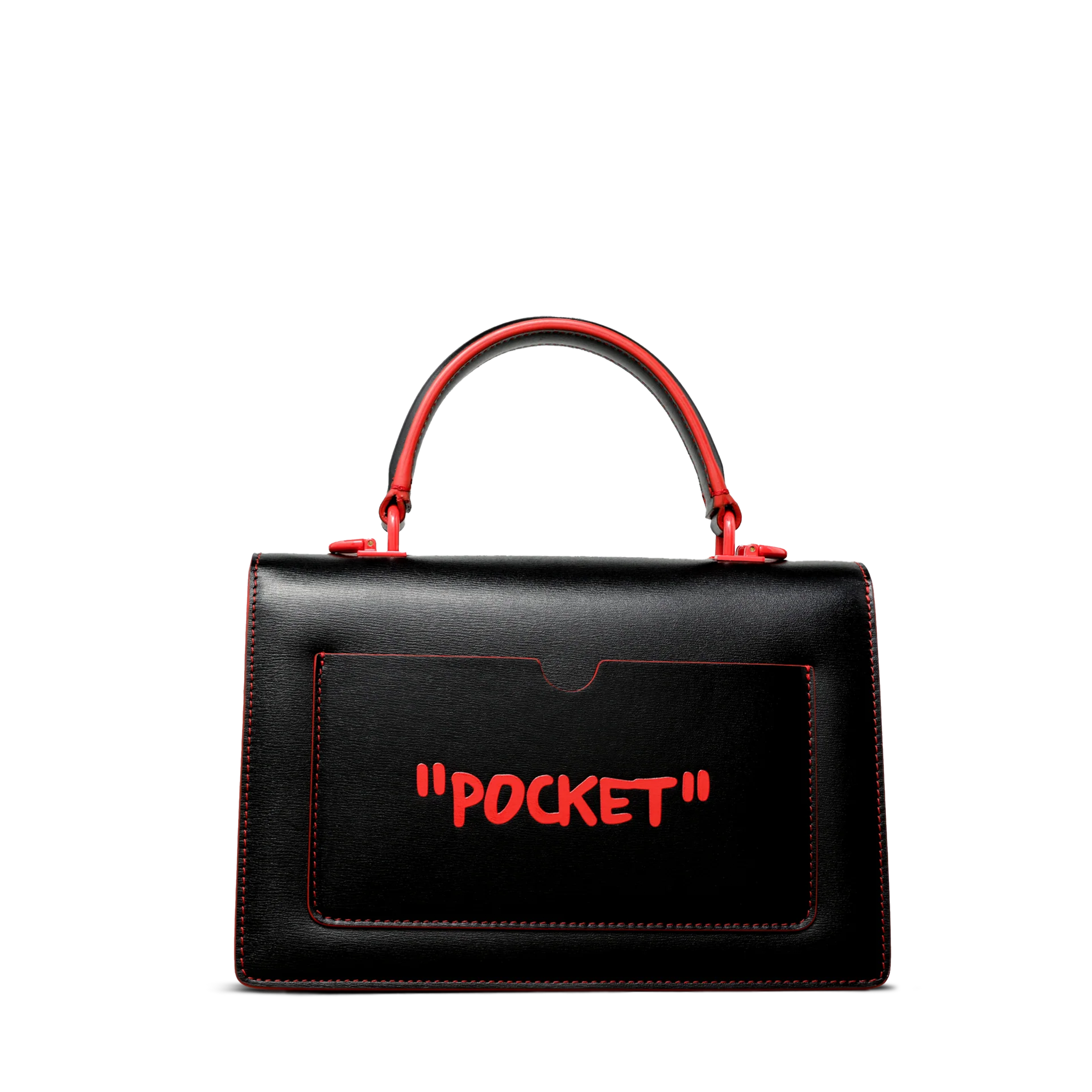 Cartera Negra Rojo Off-White Jitney 1.4 Top Handle