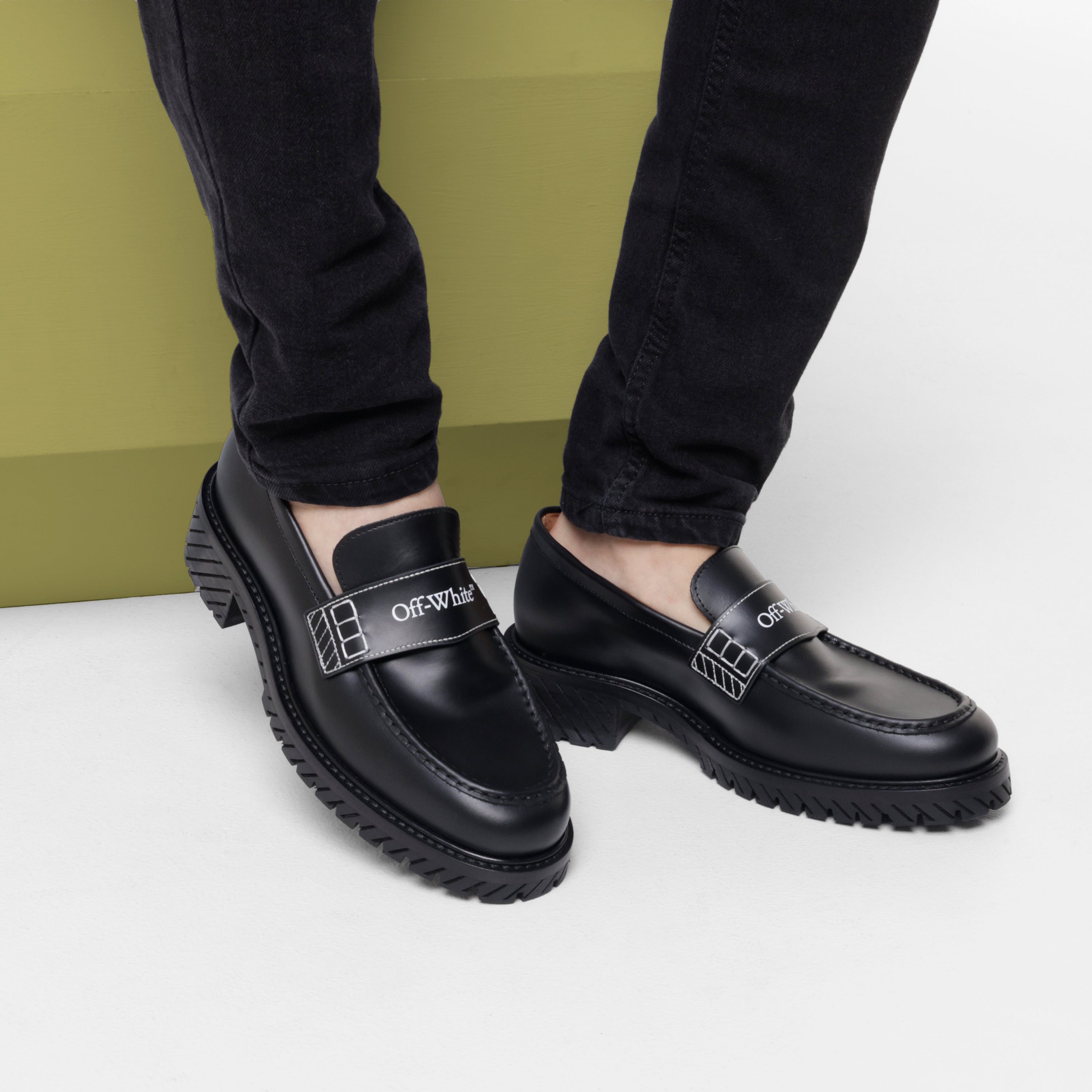 Mocasines Negro Off-White Combat