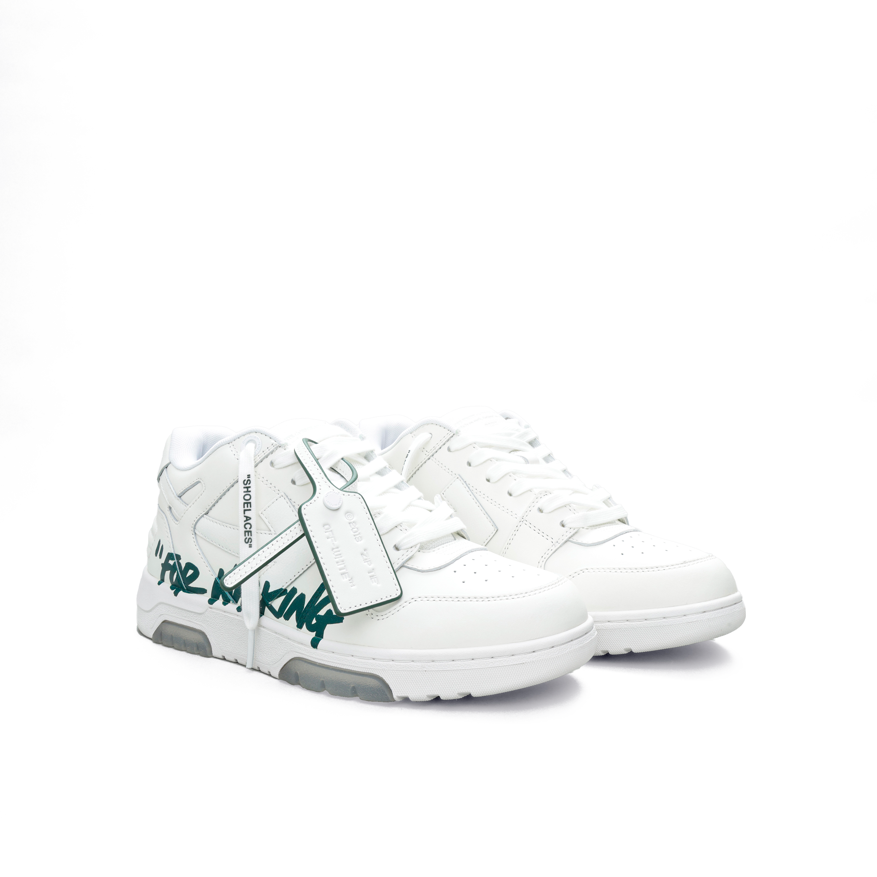 Sneakers Blancos Verde Off White OOO For Walking