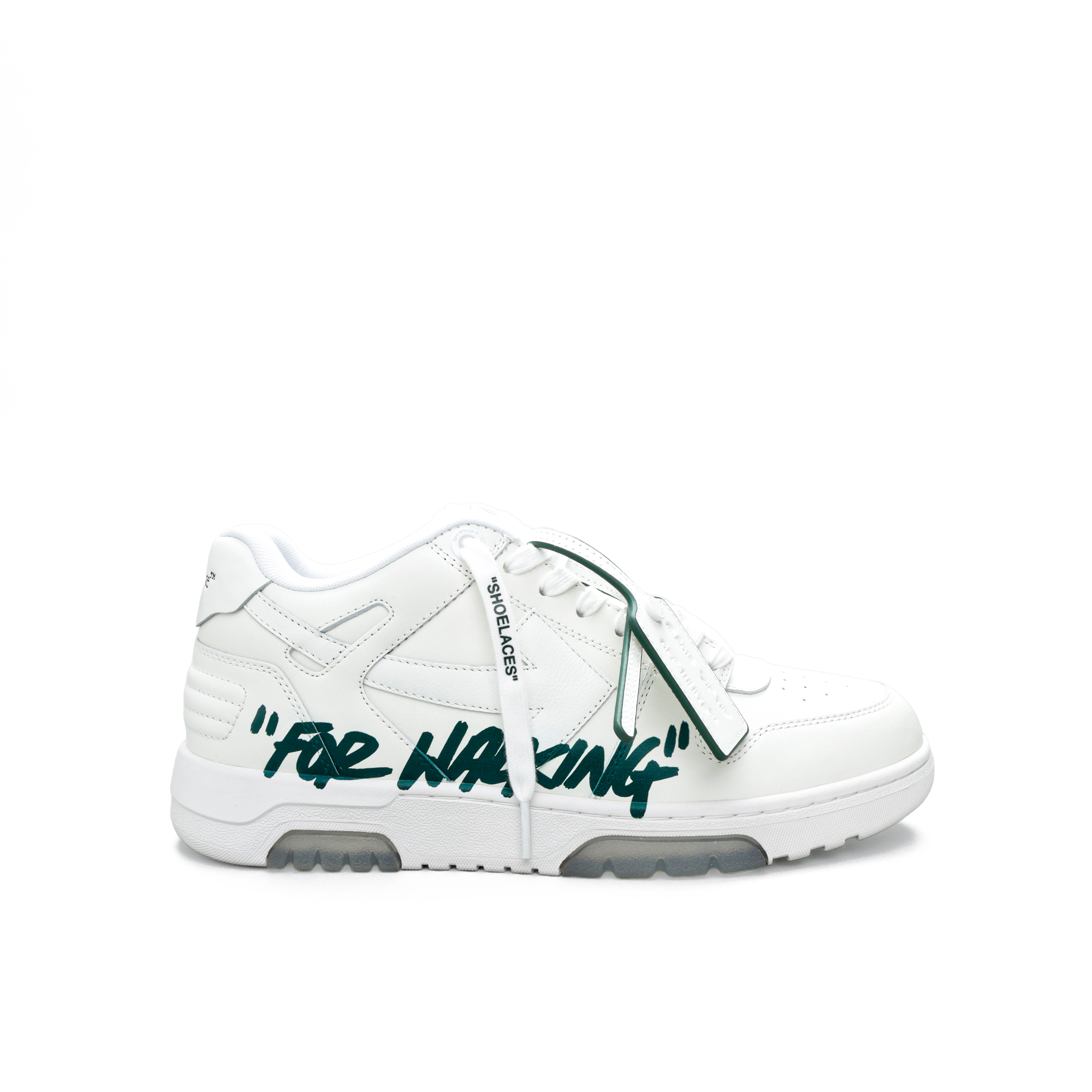 Sneakers Blancos Verdes Off White OOO For Walking