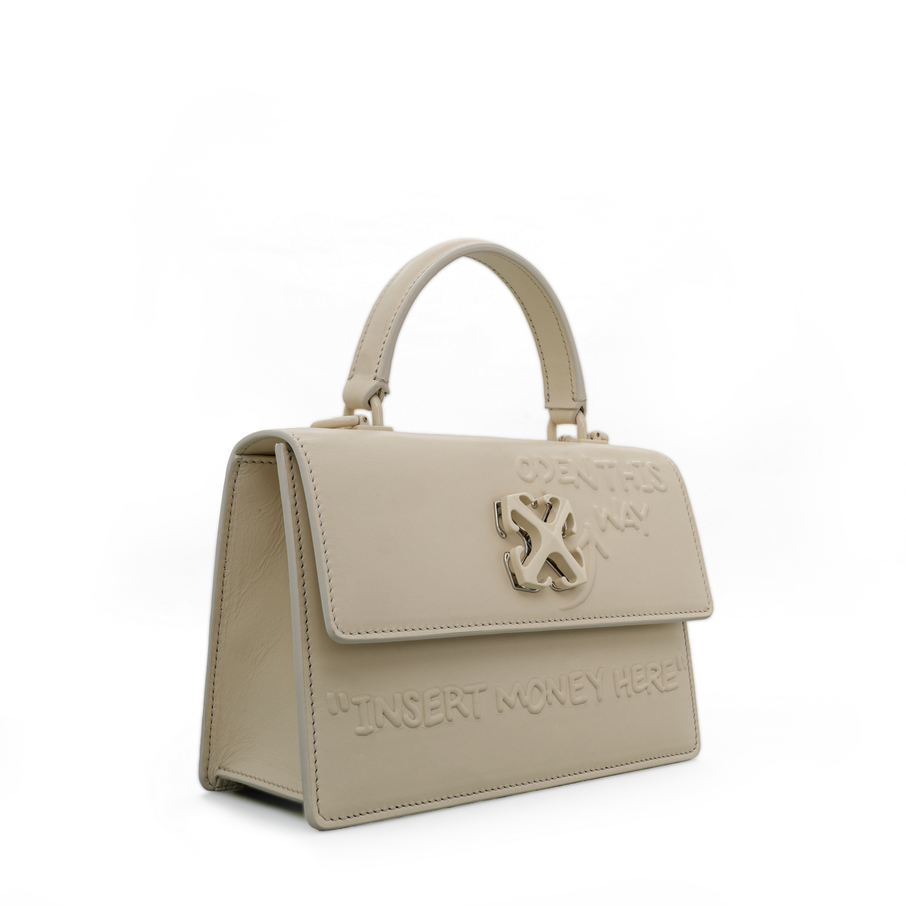 Cartera Beige Off-White Quote3D