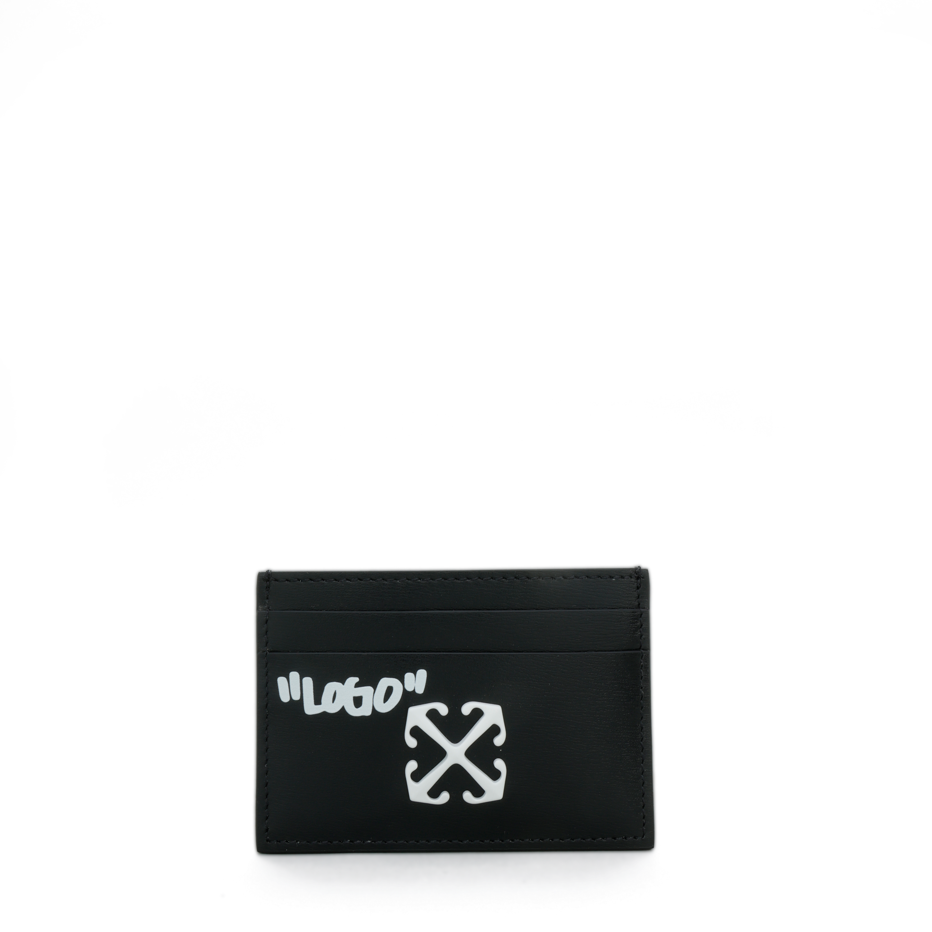 Tarjetero Negro Off-White Quote Black - White