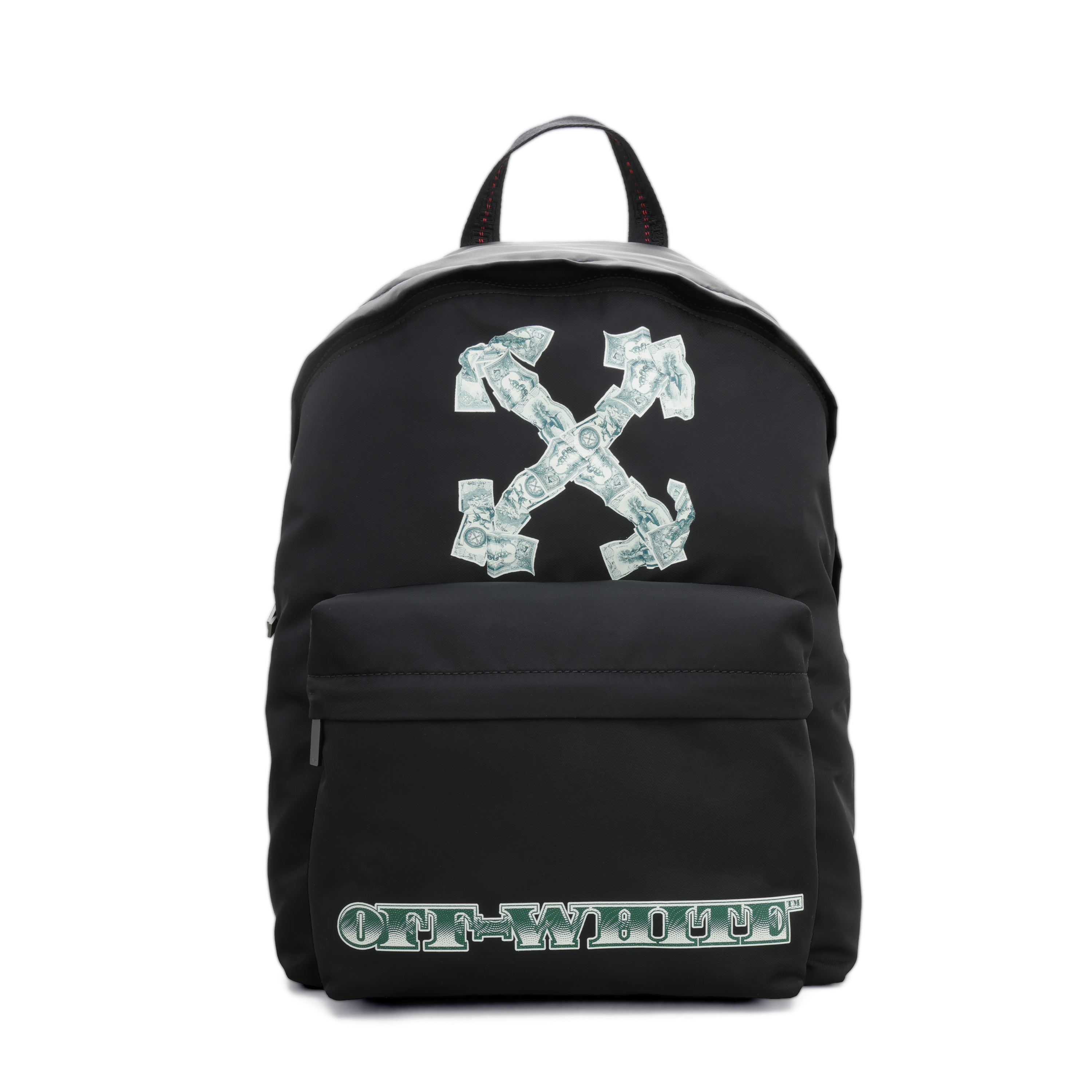 Morral Negro Off-White Money Print