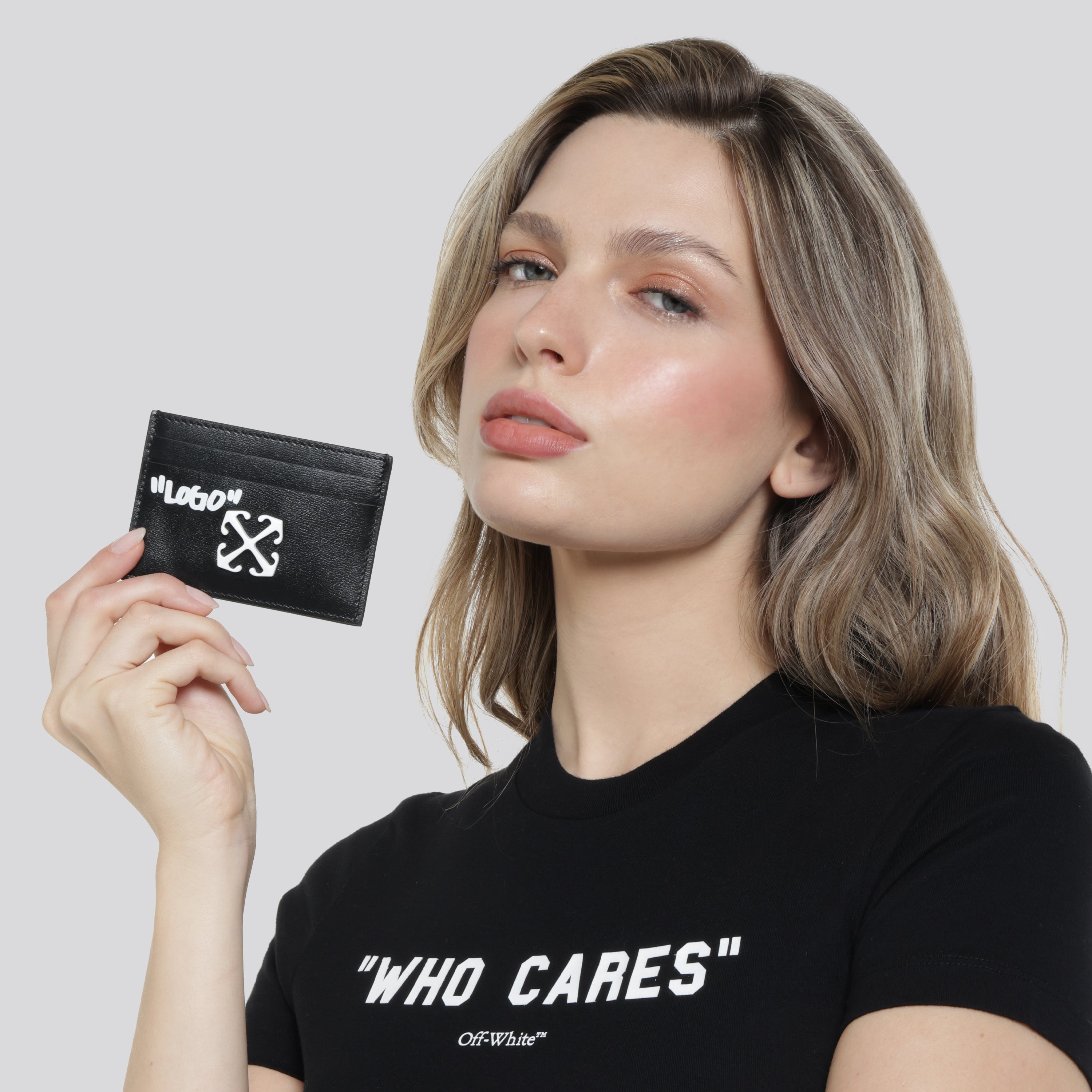 Tarjetero Negro Off-White Jitney