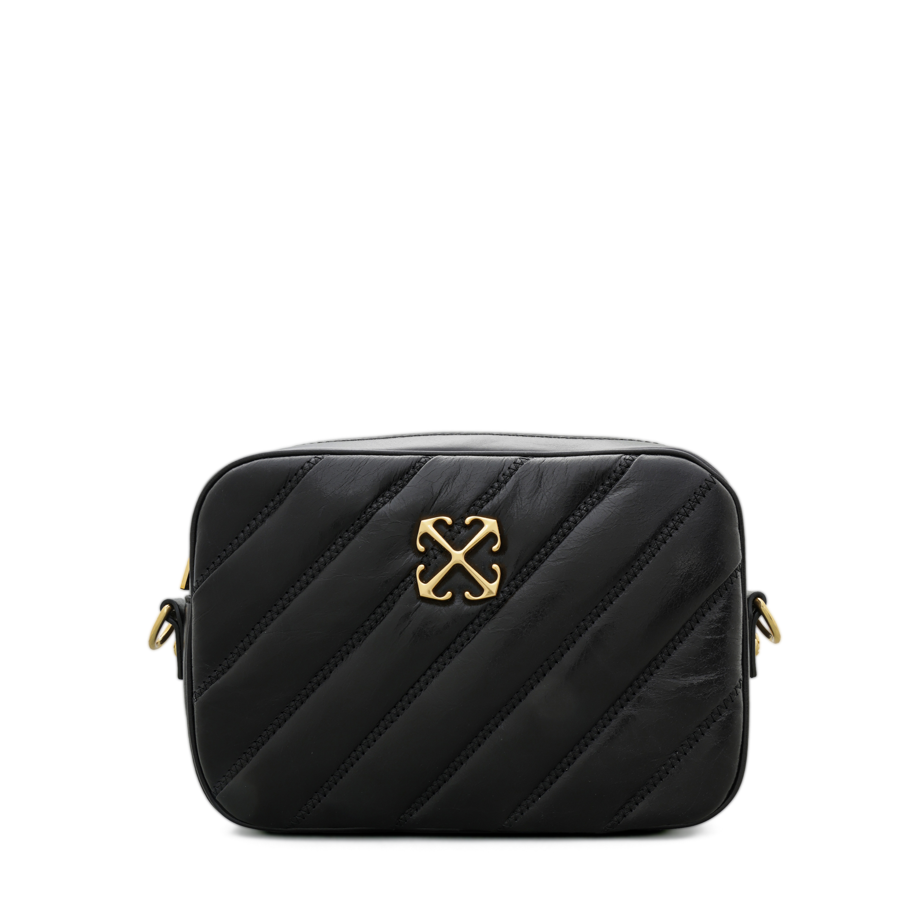 Cartera Negra Off-White Quilting Camera