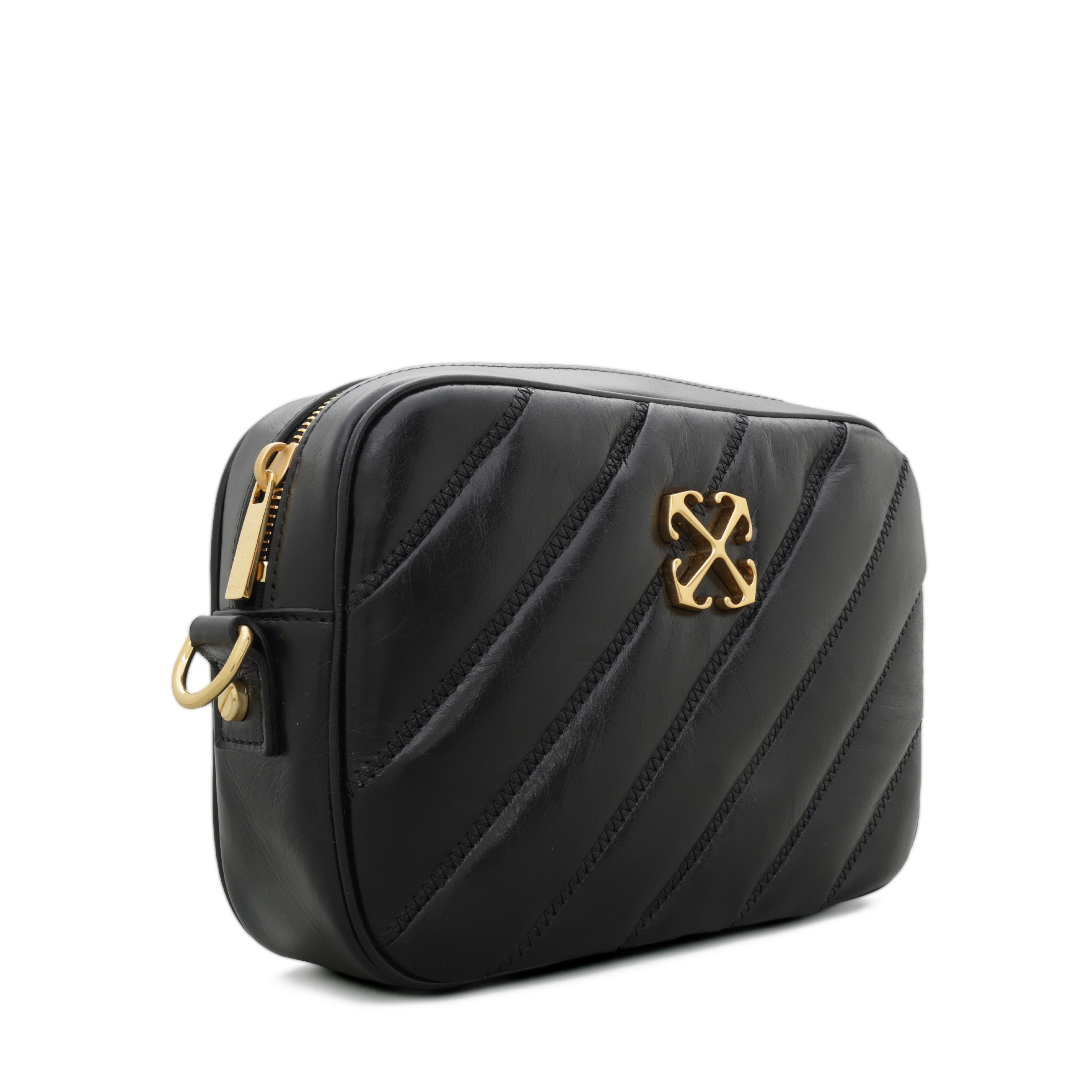 Cartera Negra Off-White Quilting Camera