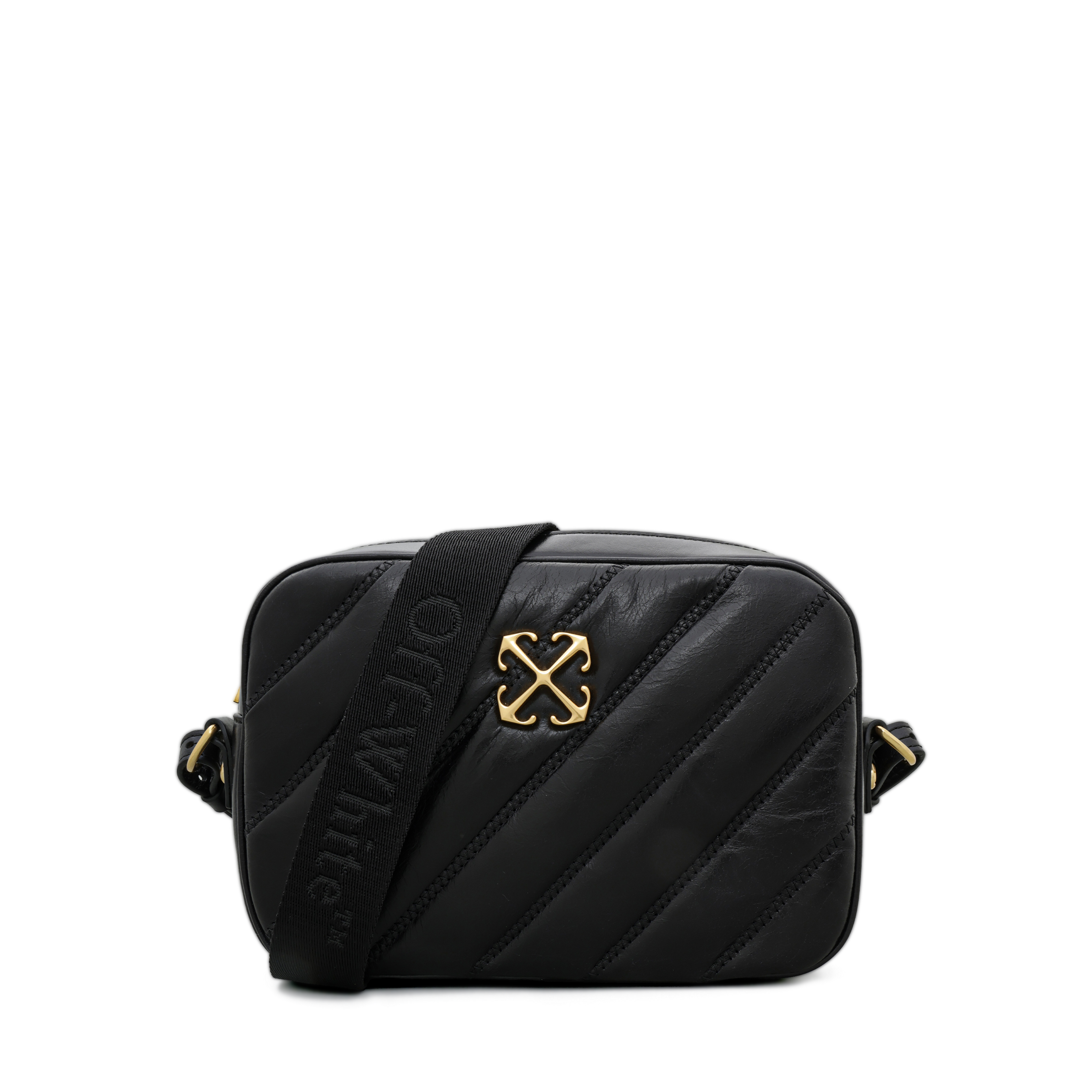 Cartera Negra Off-White Quilting Camera