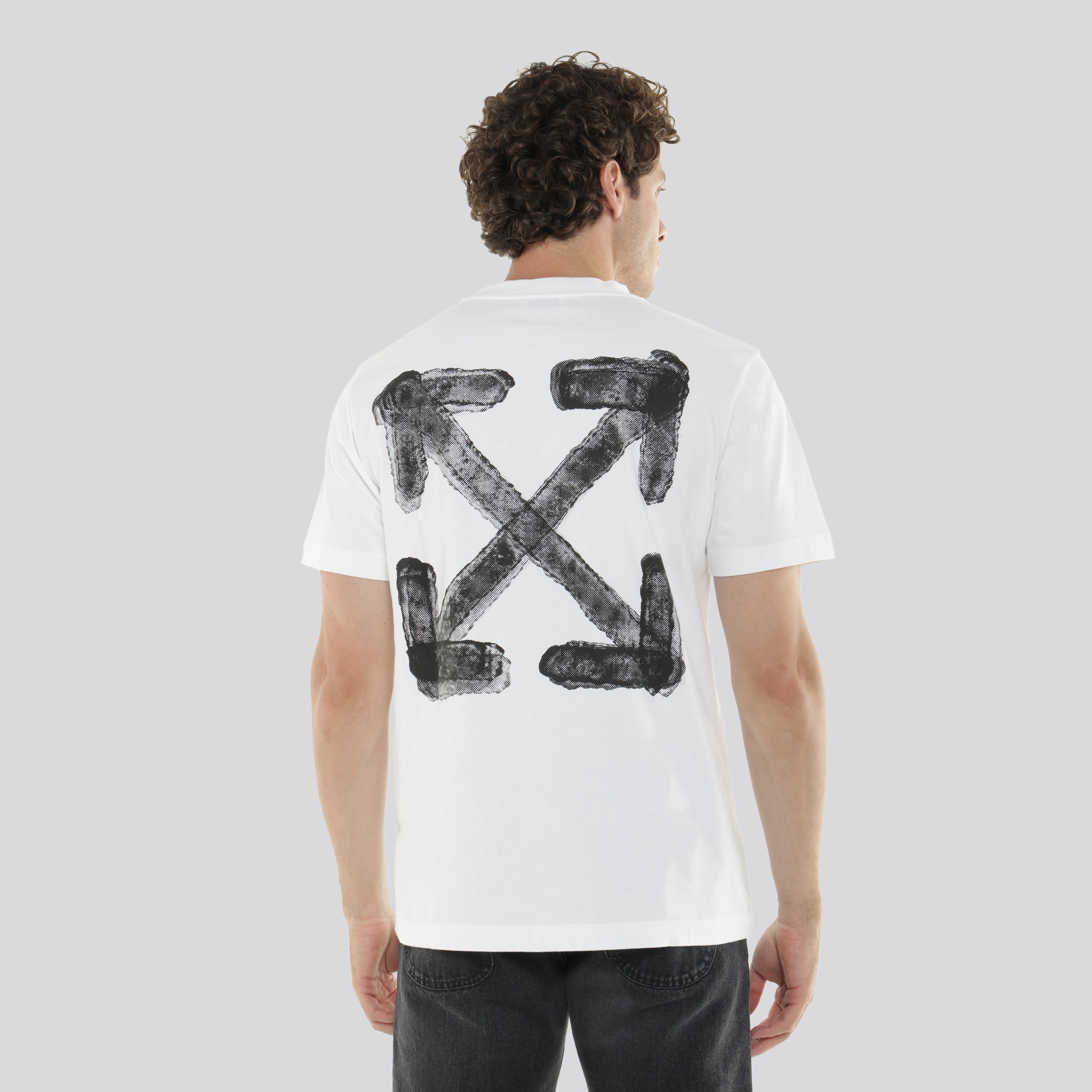 Camiseta Blanca Off-White Spray Arrow