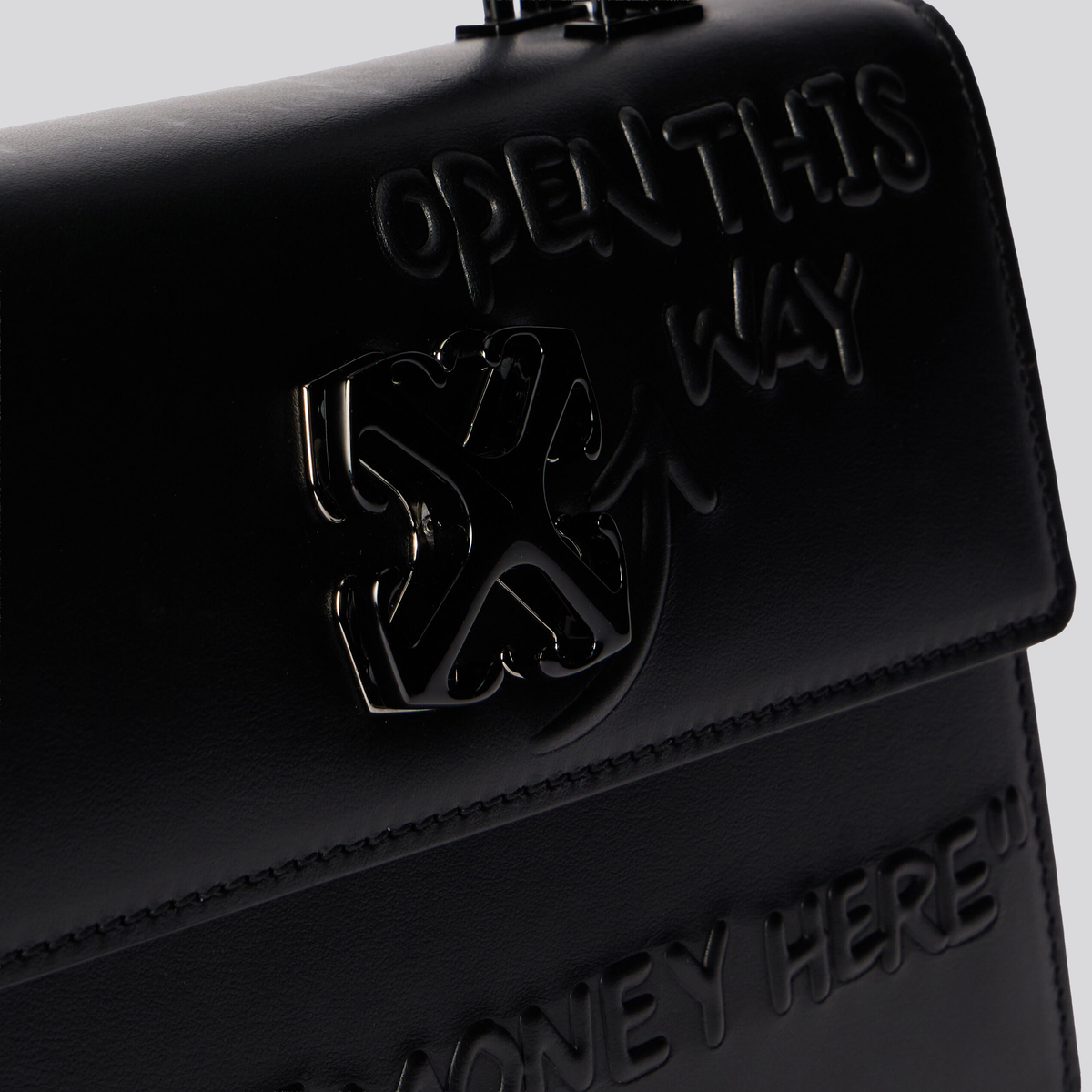 Cartera Negra Off-White Jitney 1.4 Top Handle Quote3D