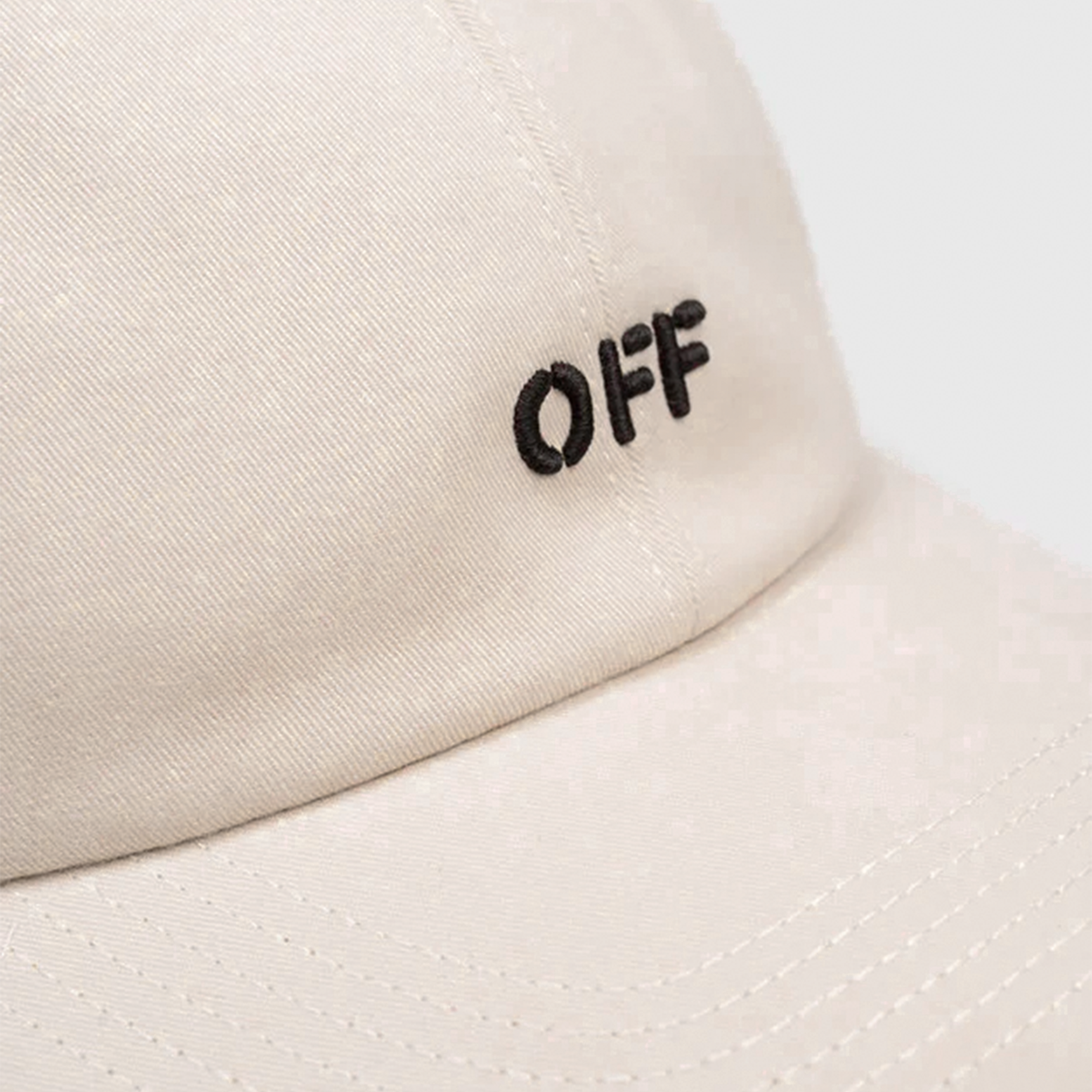 Gorra Beige Off-White Logo