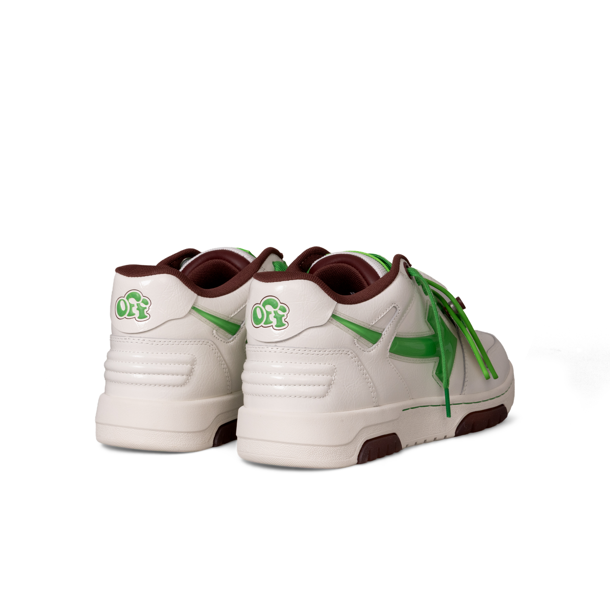 Sneakers Blancos - Verdes Off-White OOO