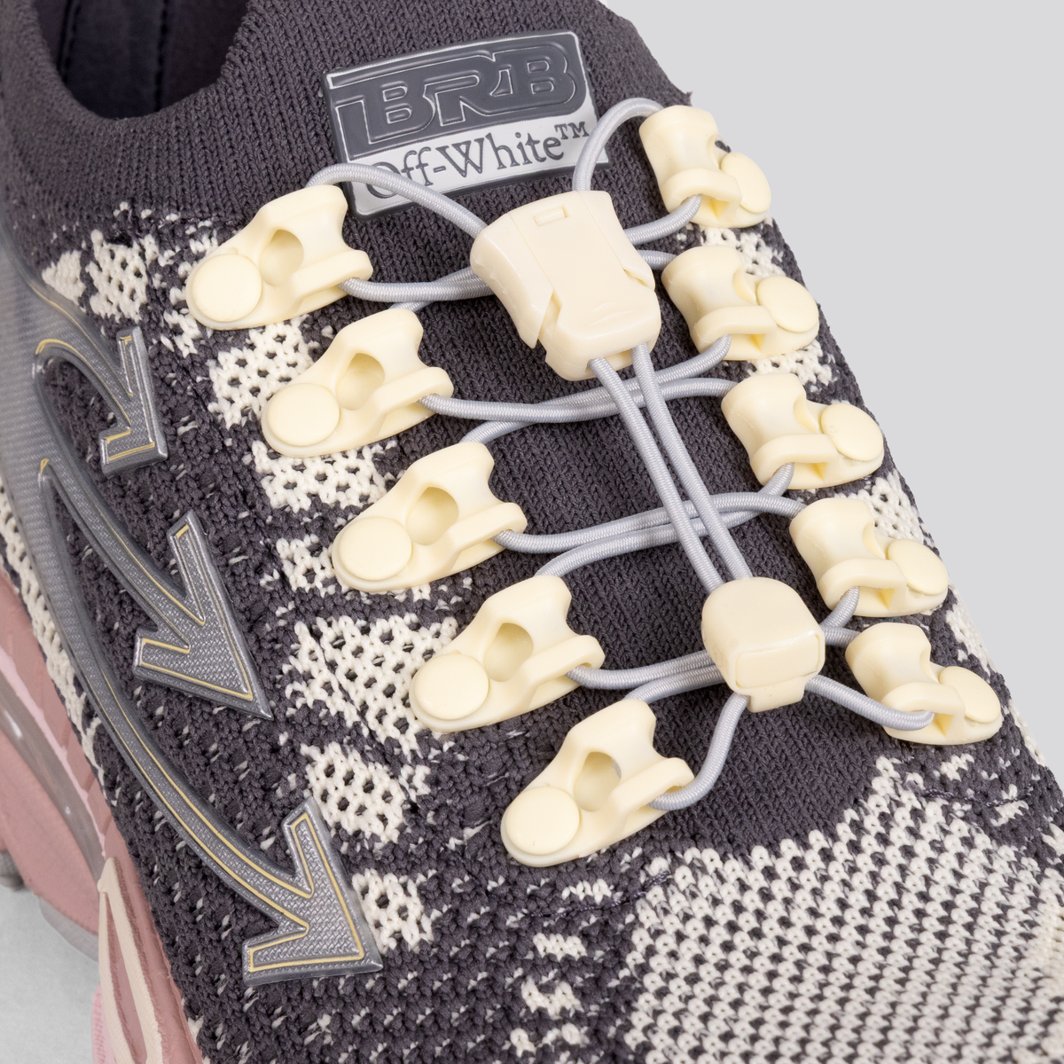 Sneakers Grises - Rosados Off-White Be Right Back Knit