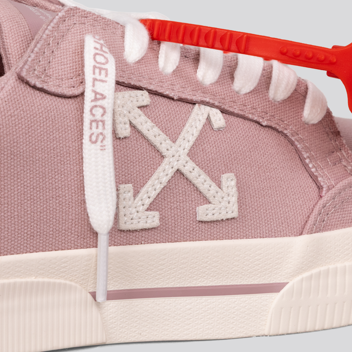 Sneakers Grises Off-White Rose Pink Vulcanized