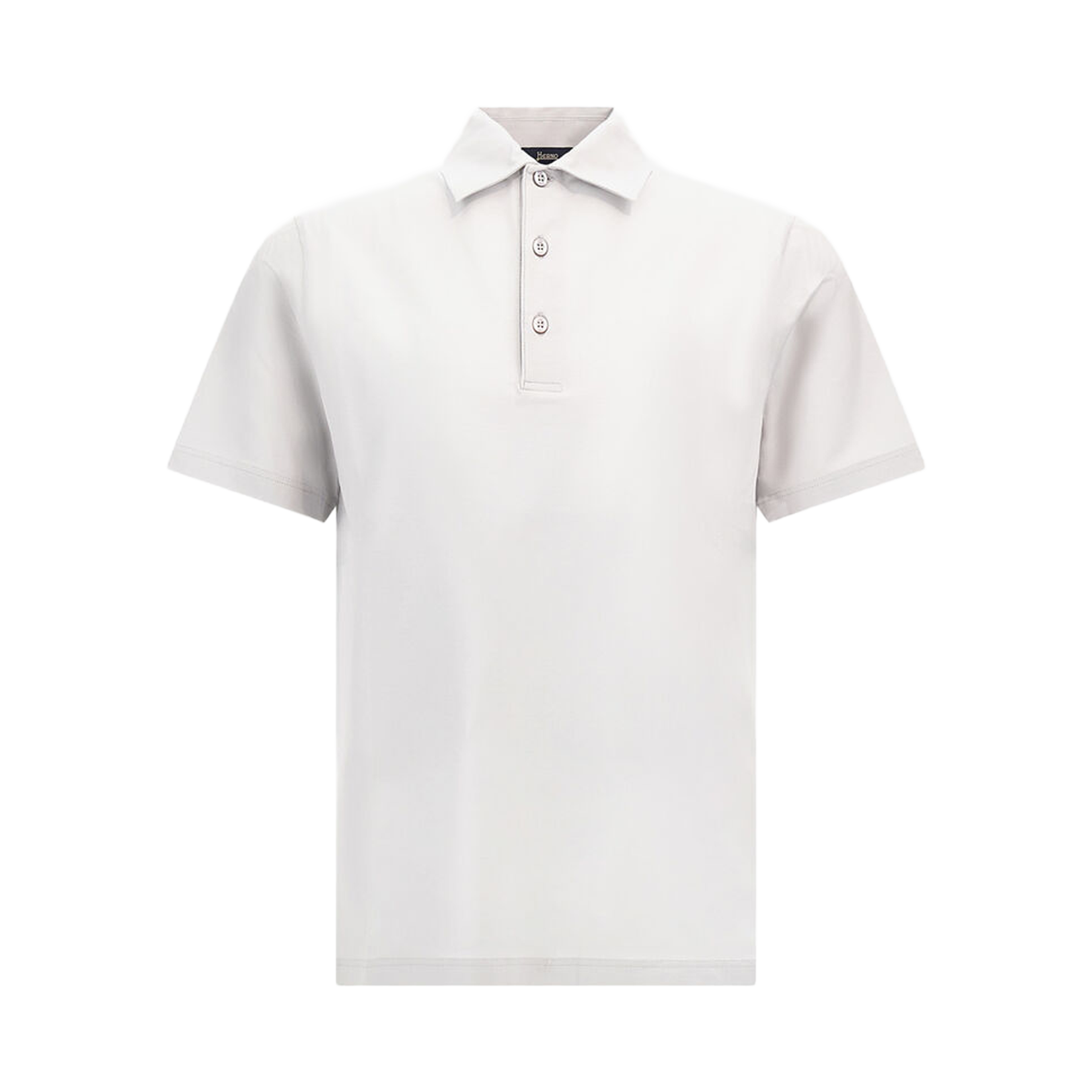 Camiseta Tipo Polo Blanca Herno Plaque