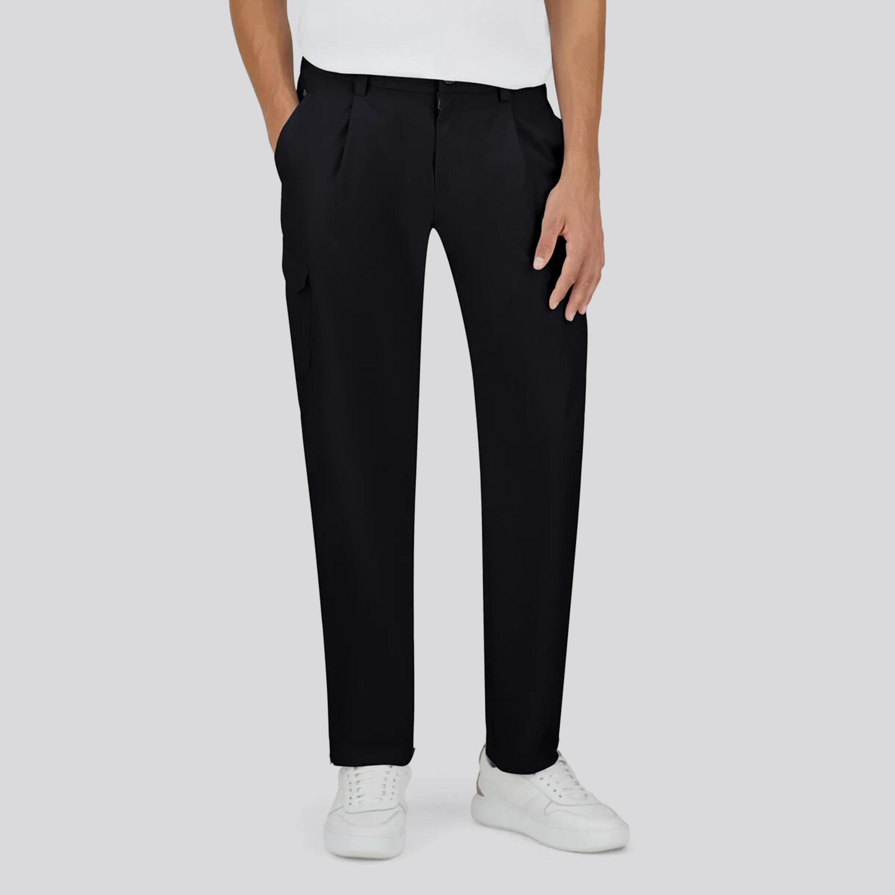 Pantalón Negro Herno Double Pocket