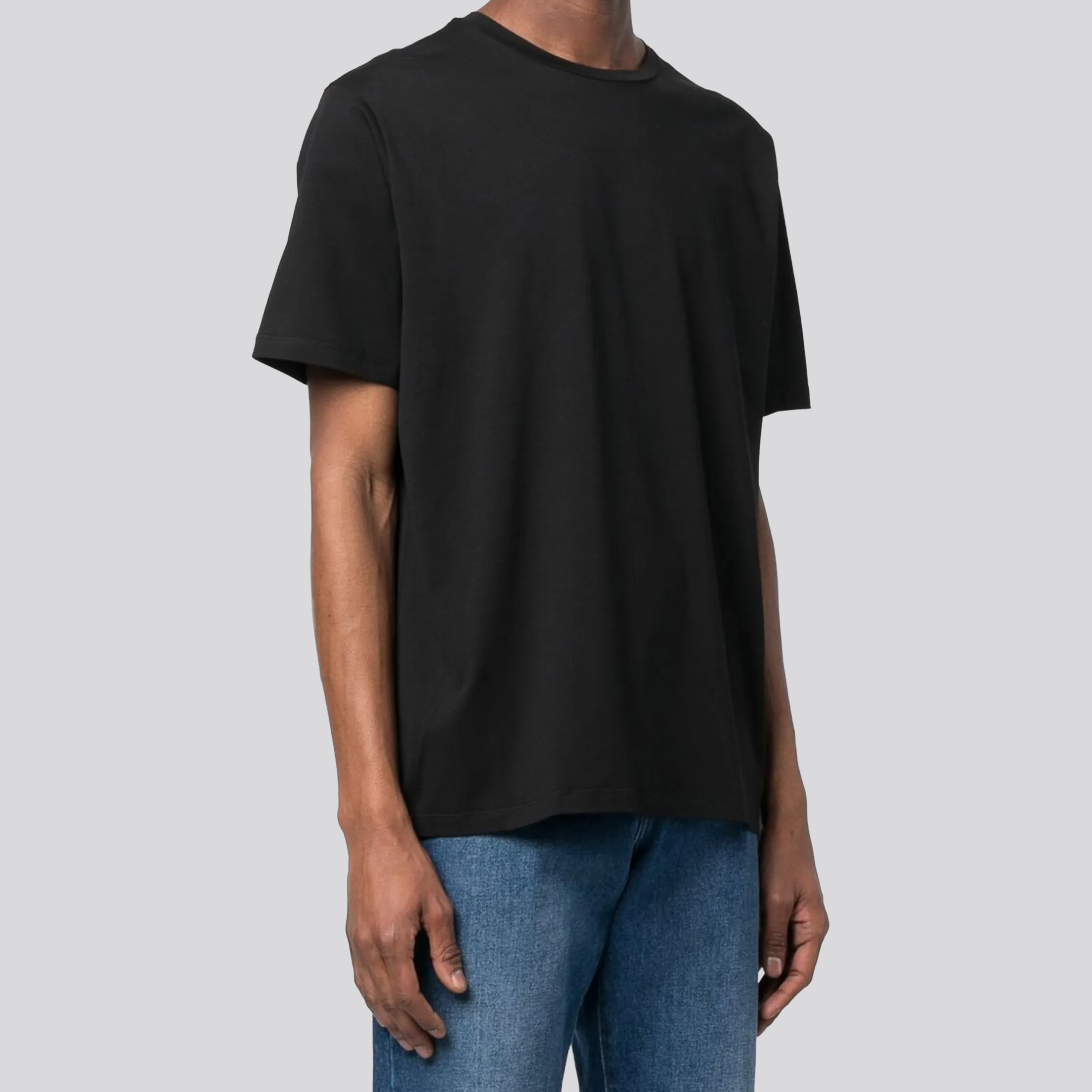 Camiseta Negra Herno Plaque