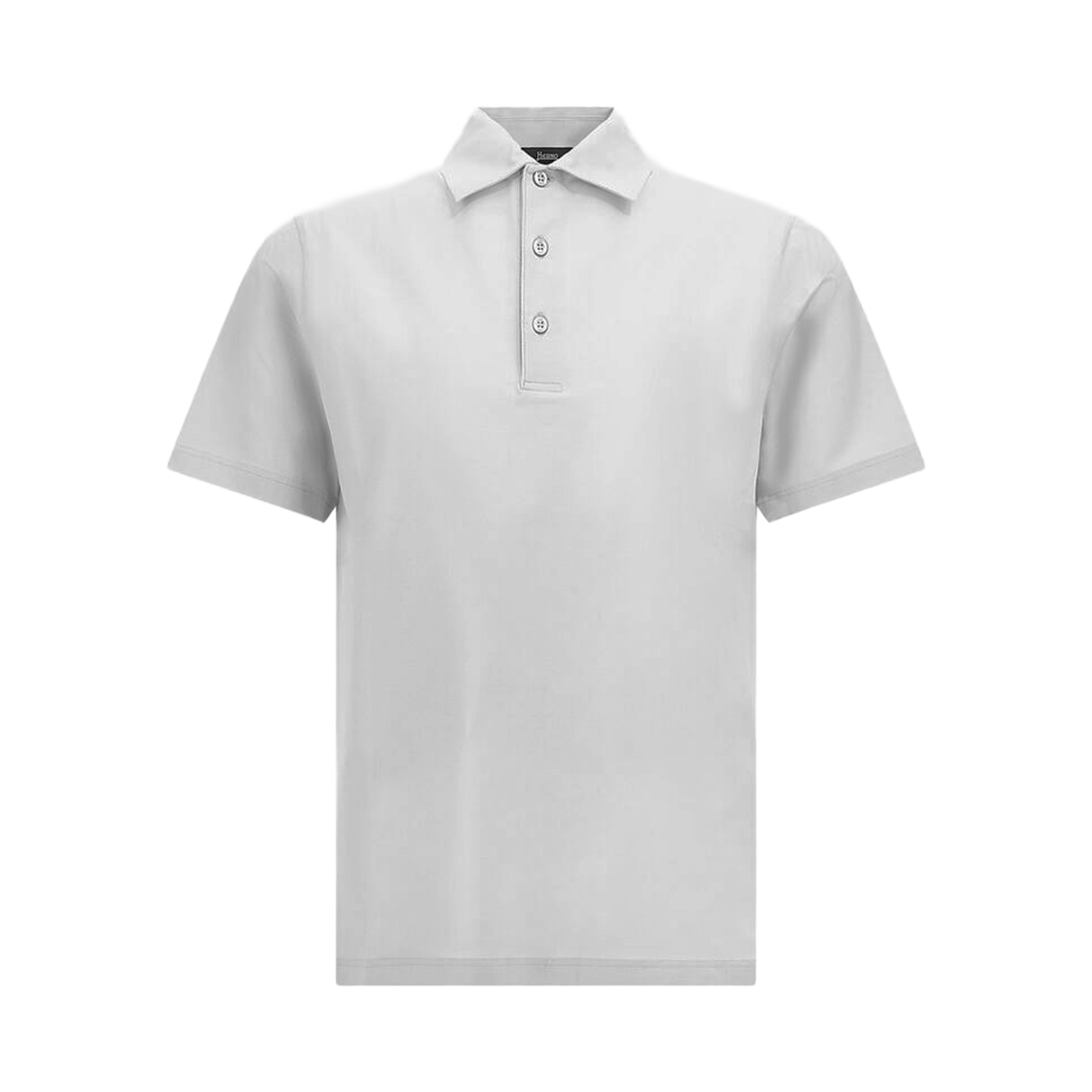 Camiseta Tipo Polo Gris Herno Plaque