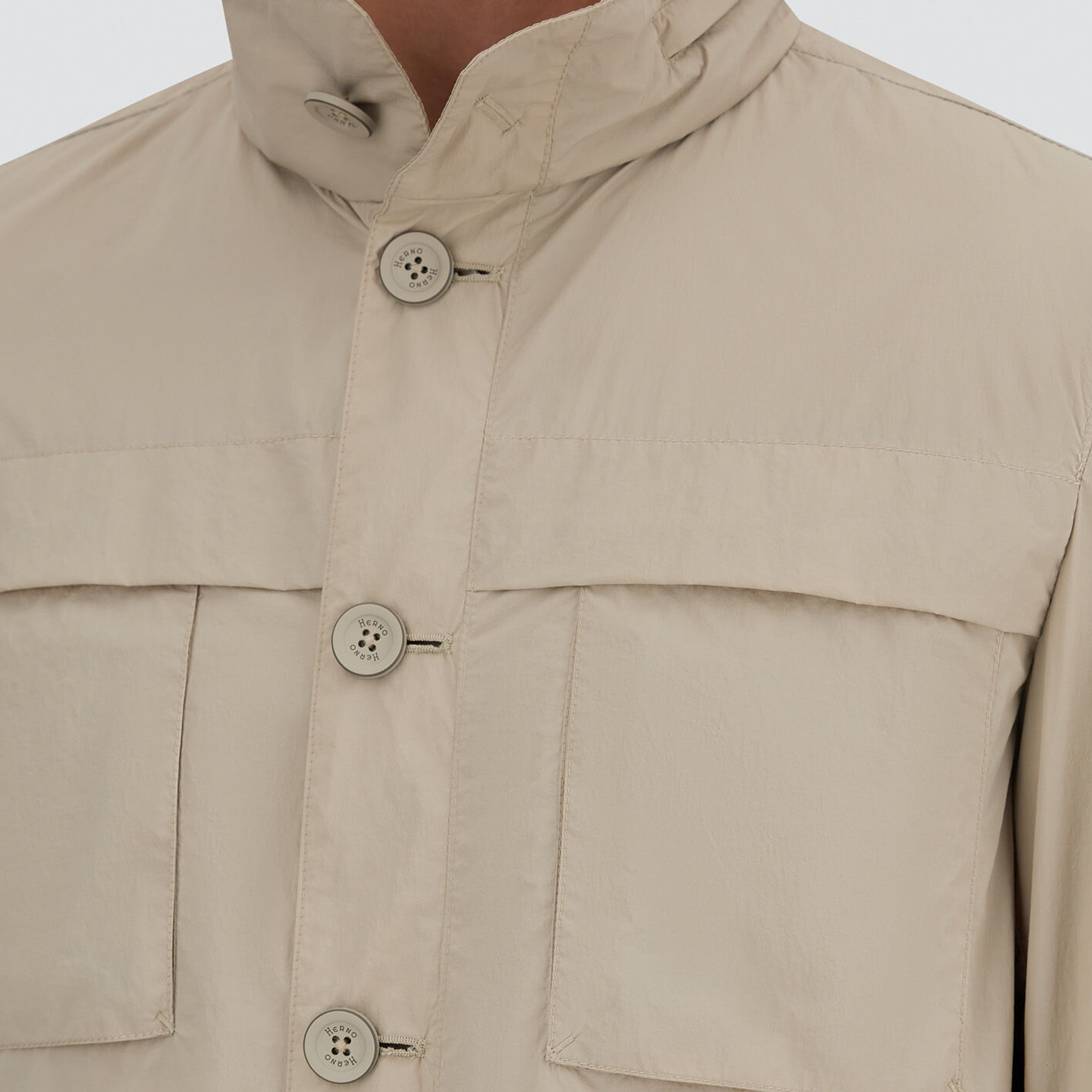 Camisa Ivory Herno Multipocket