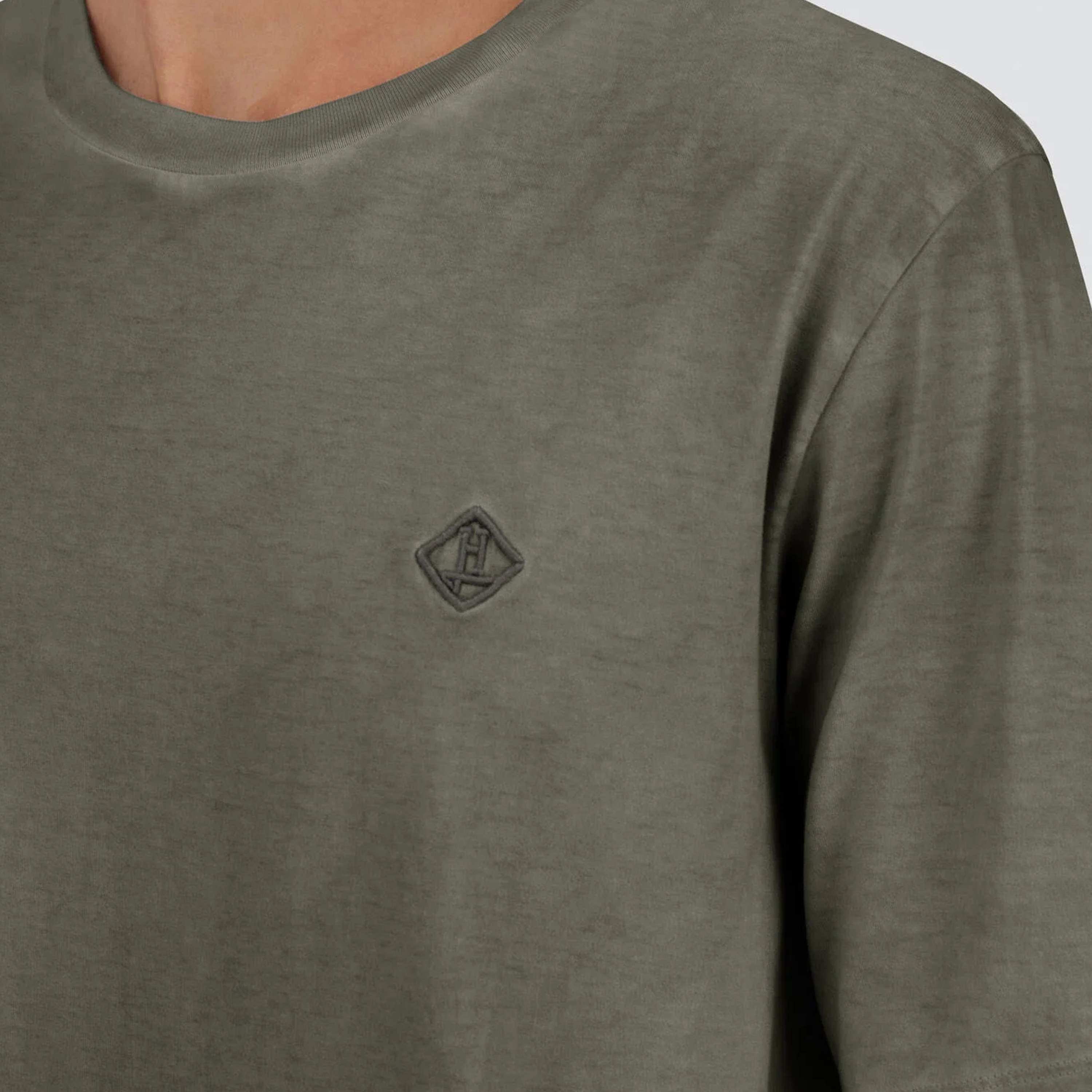 Camiseta Salvia Herno H Embroidered Logo