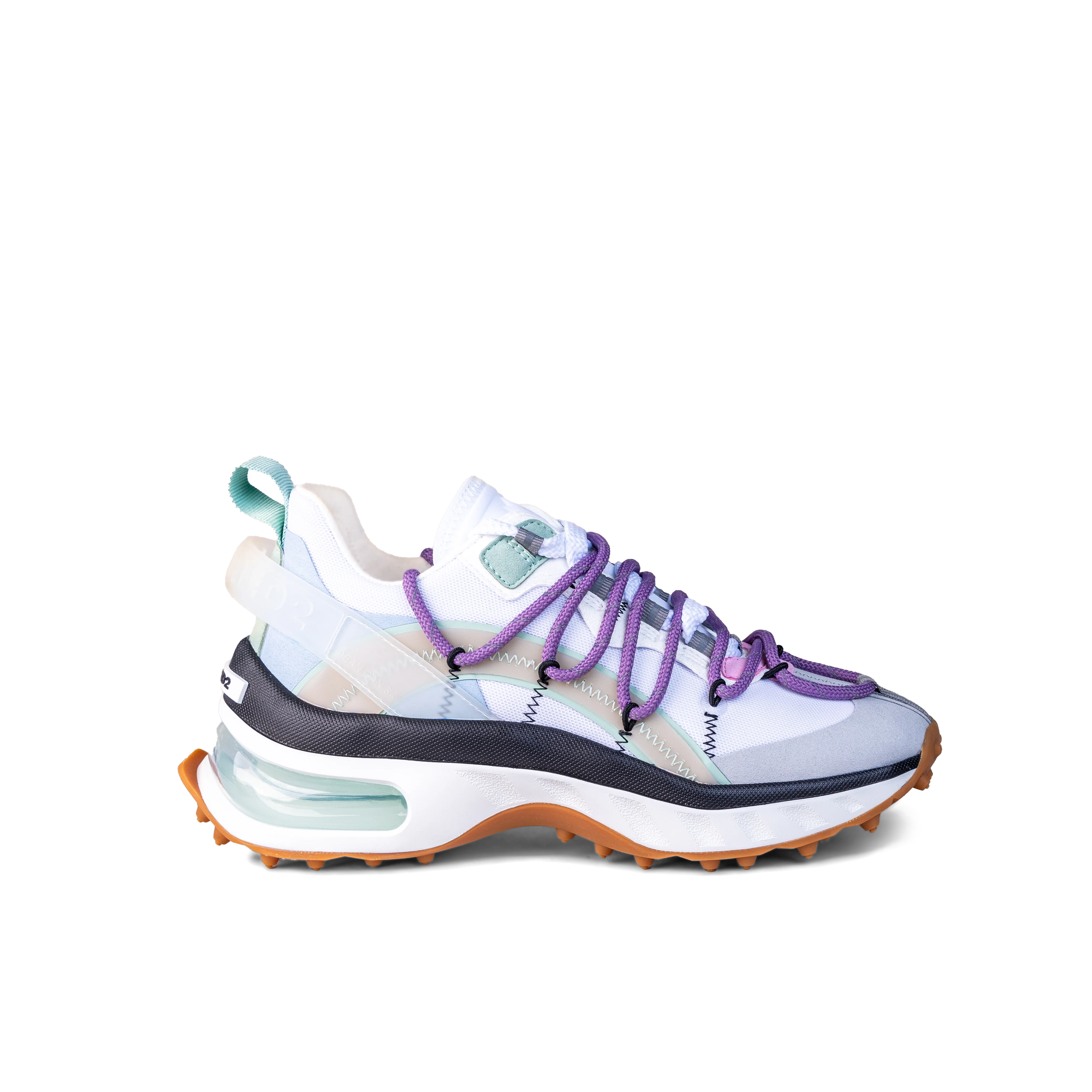 Sneakers Blanco Lila Dsquared2 Bubble