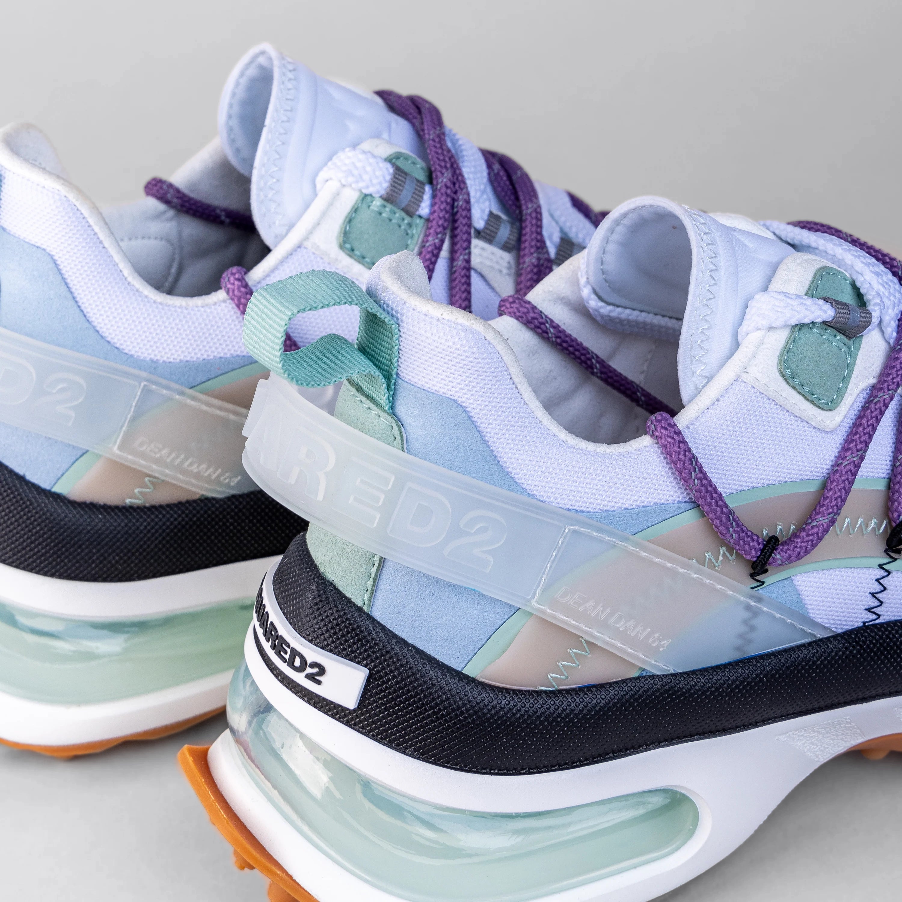 Sneakers Blanco Lila Dsquared2 Bubble