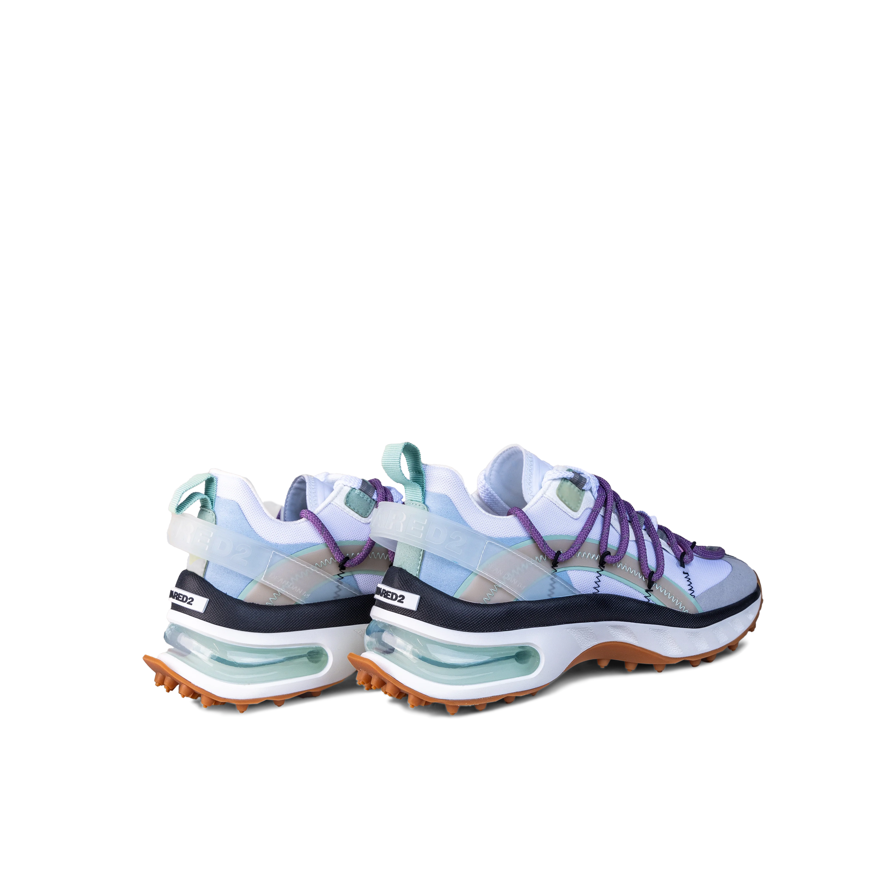 Sneakers Blanco Lila Dsquared2 Bubble