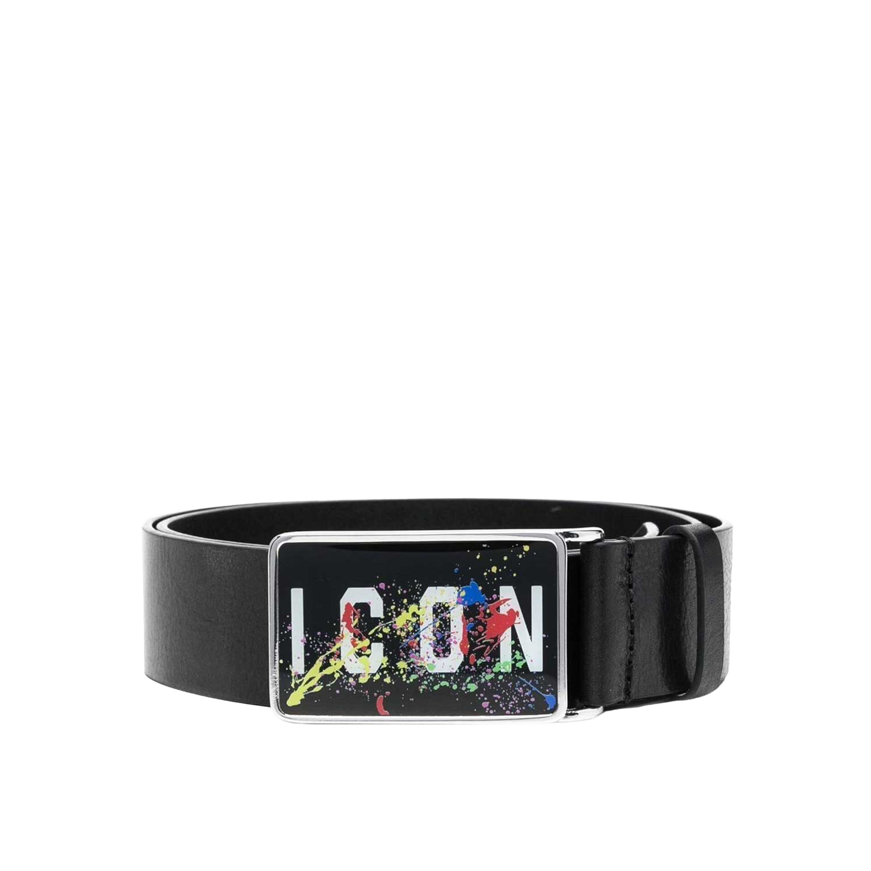 Cinturón Negro Dsquared2 Icon Paint