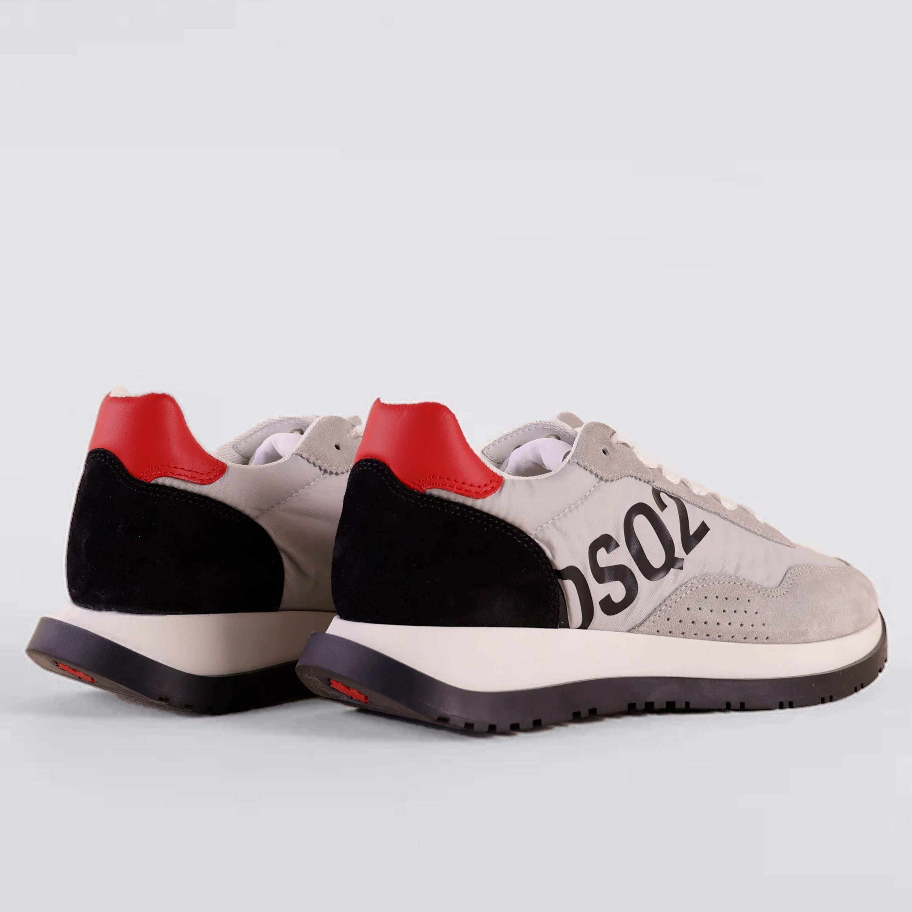 Sneakers Blanco Rojo Dsquared2 Dsq2 Print