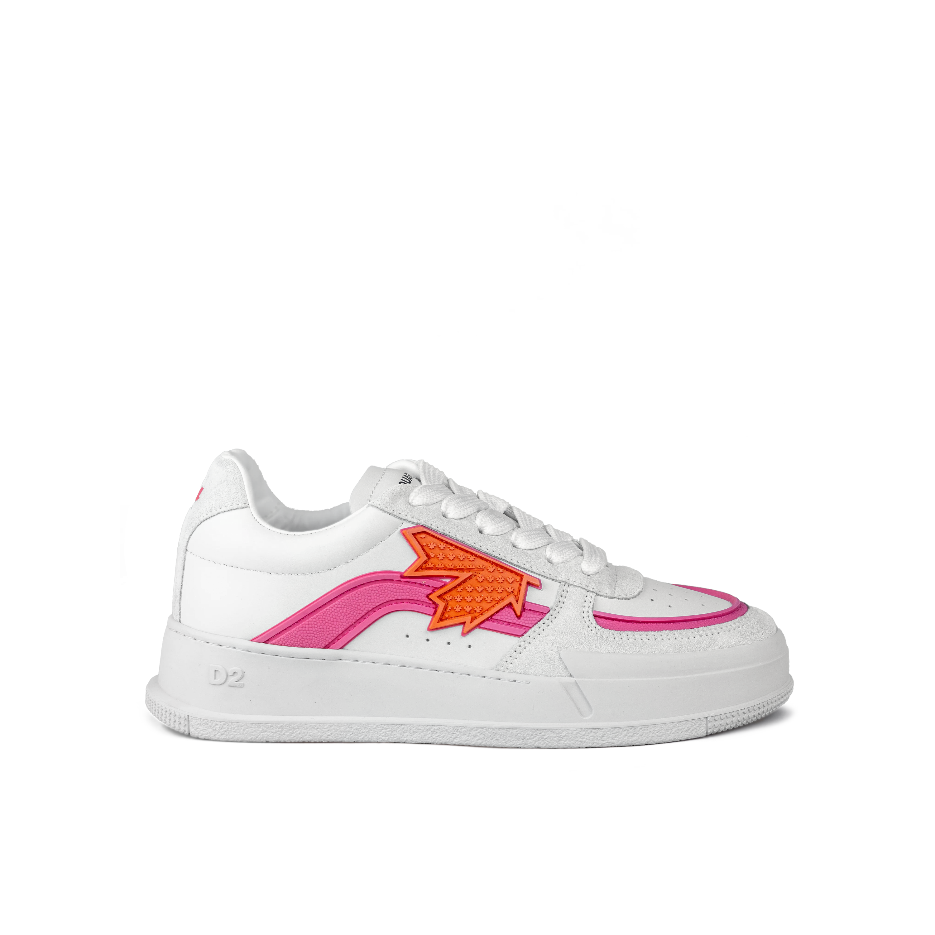 Sneakers Blanco Fucsia Dsquared2 Leaf