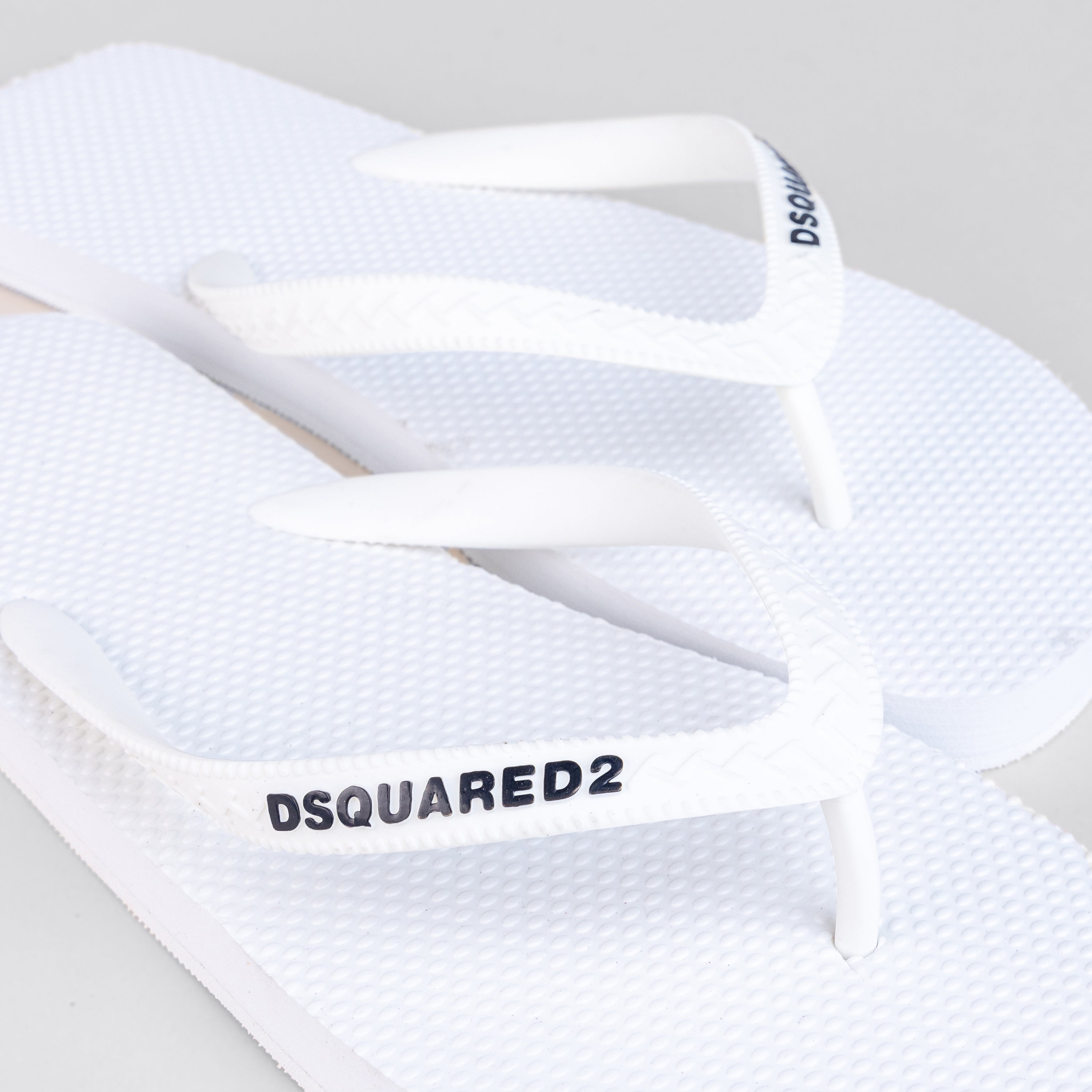 Sandalias Blanco-Blancas Dsquared2 Logo