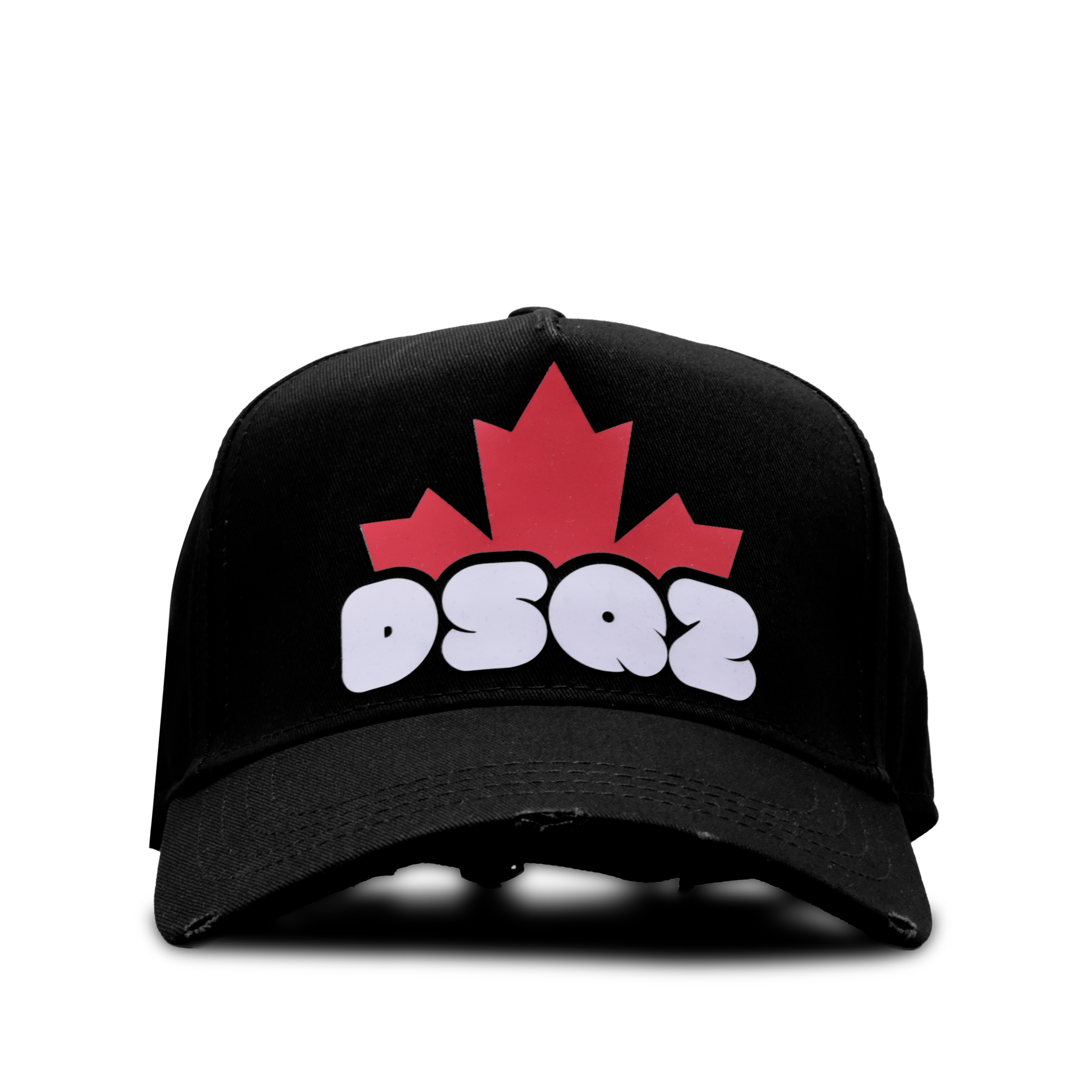 Gorra Negra Dsquared2 Cap Black Dsquared2 Dsq2 Leaf