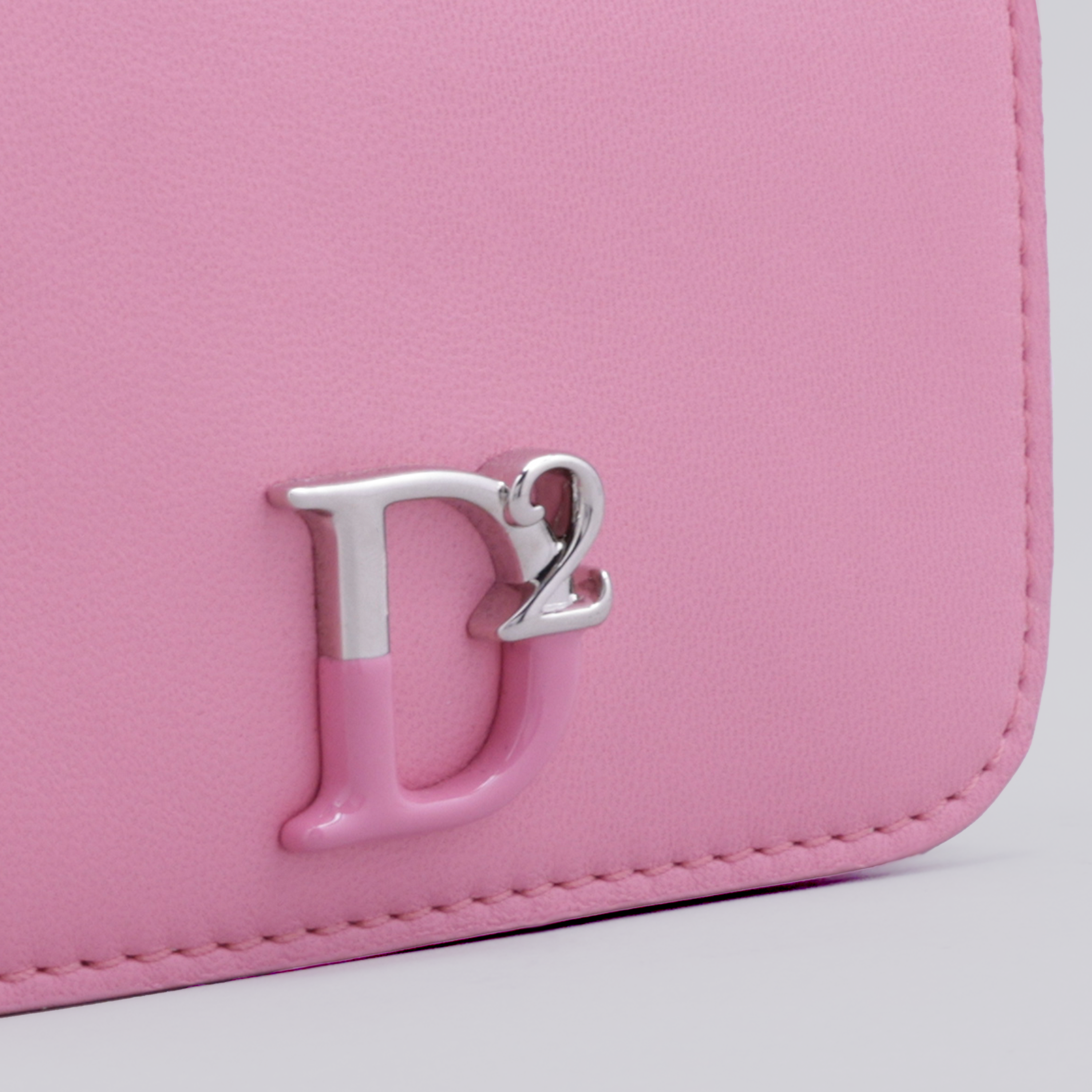 Cartera Rosada Dsquared2 D2 Plaque