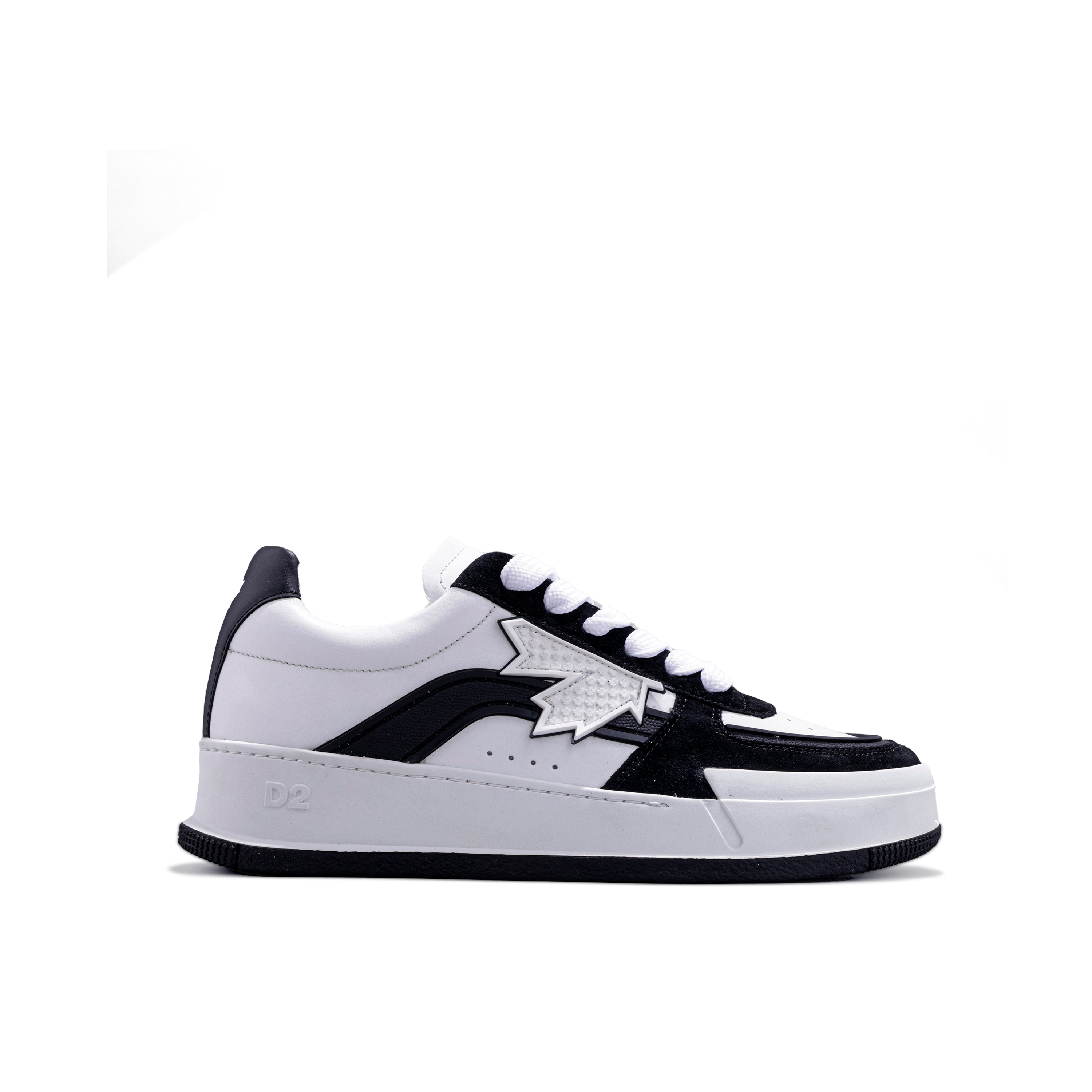 Sneakers Blancos Negro Dsquared2 Leaf