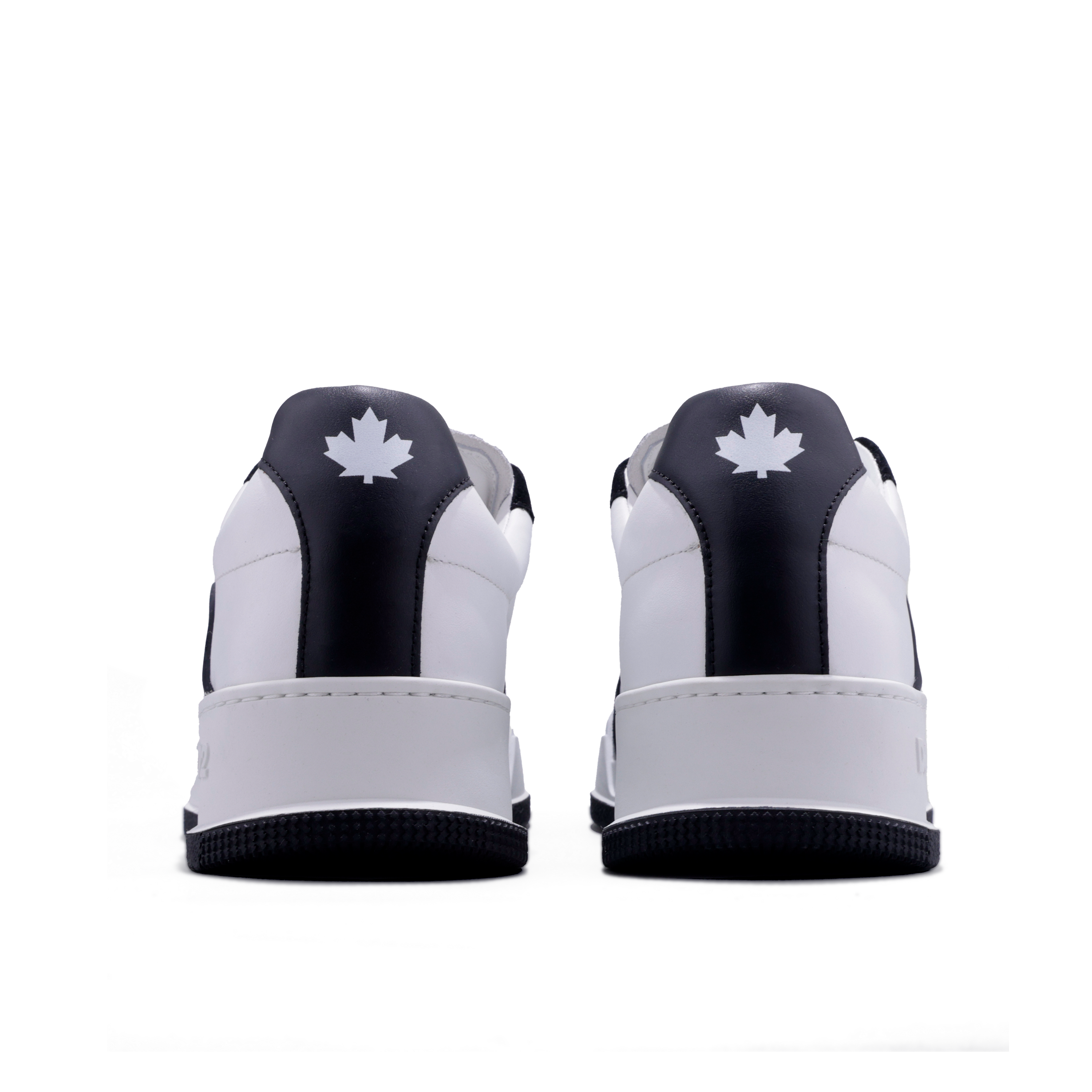Sneakers Blancos Negro Dsquared2 Leaf