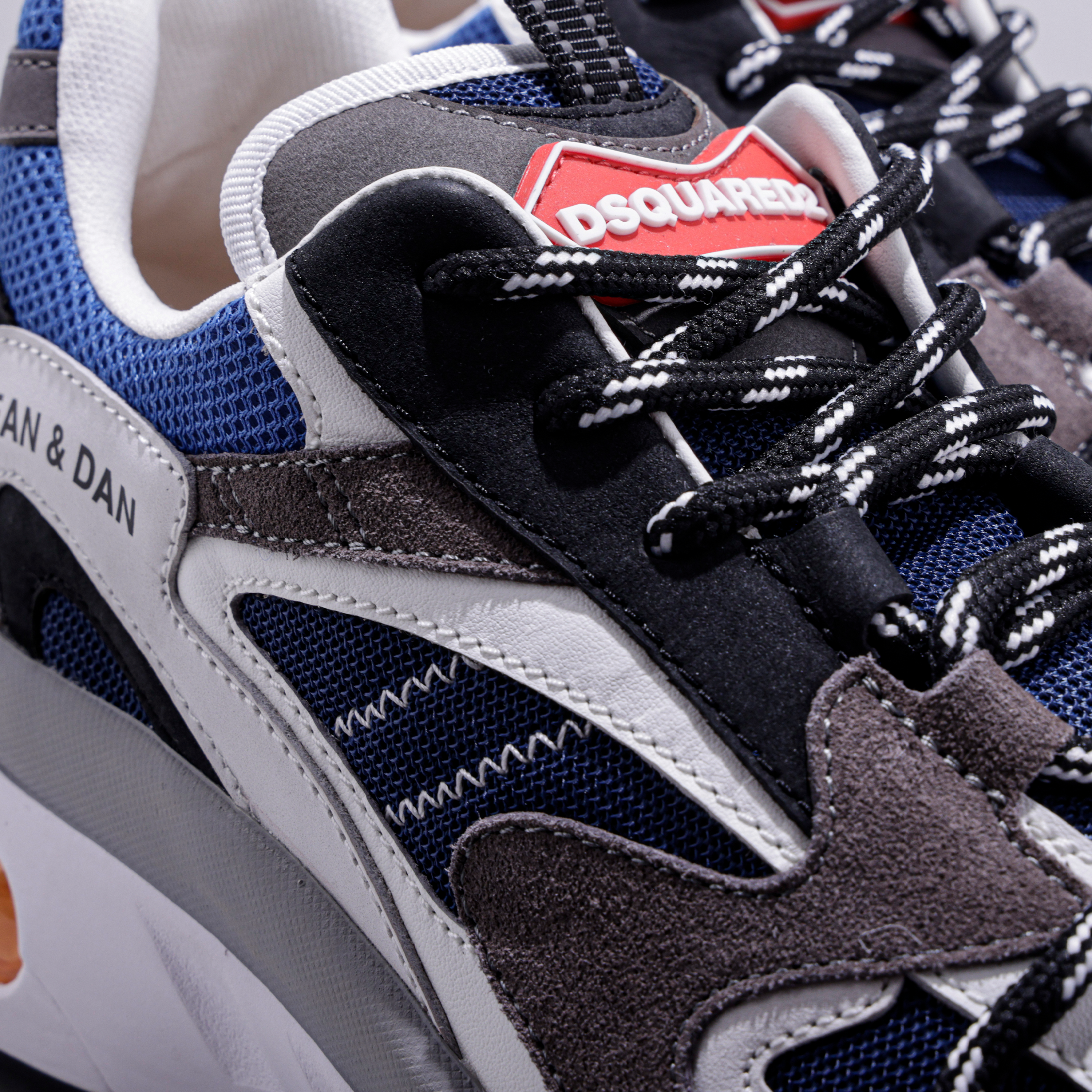 Sneakers Grices Azul Dsquared2 Bubble