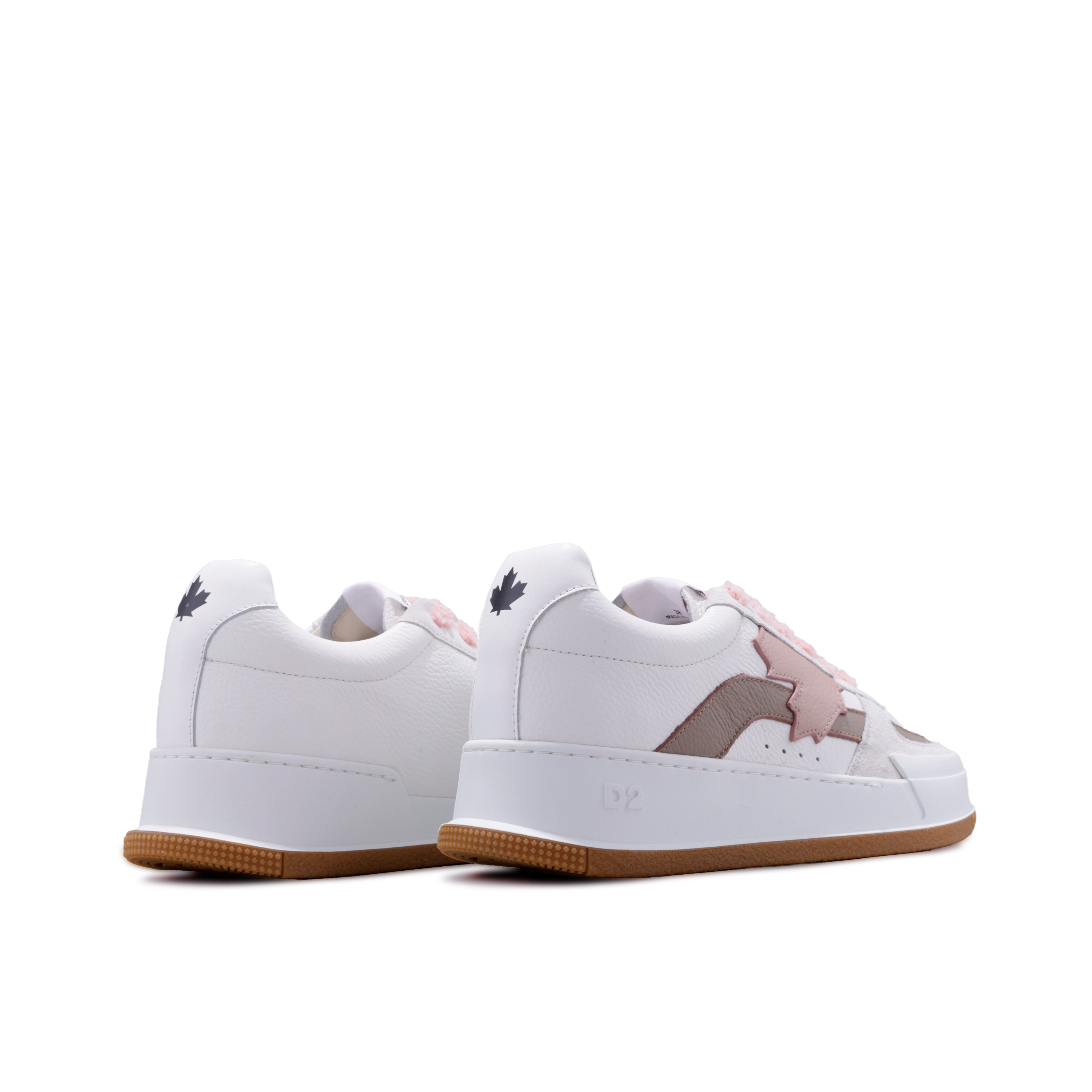 Sneakers Blancos Beige Dsquared2 Leaf