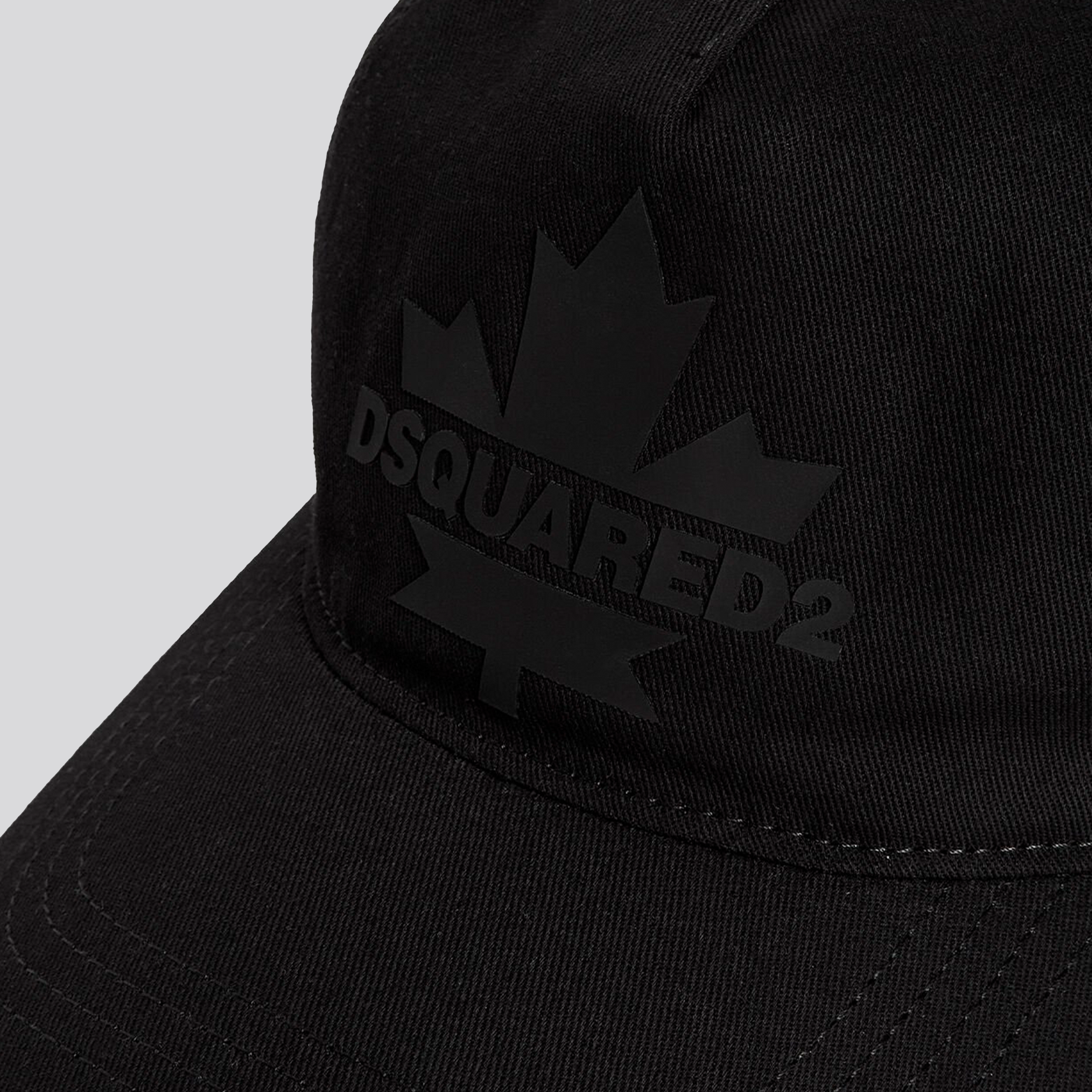 Gorra Negra Dsquared2 Leaf Logo