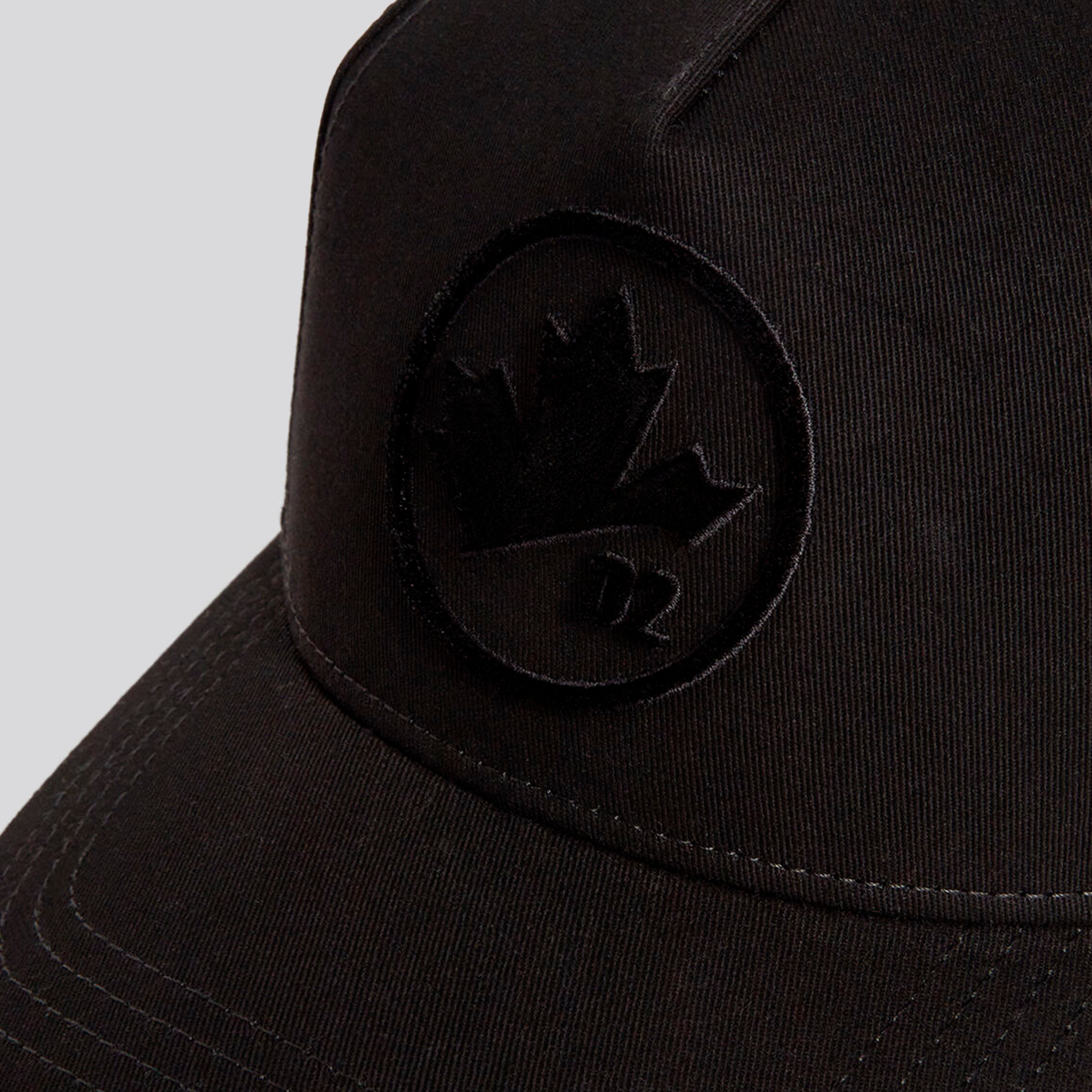 Gorra Negra Dsquared2 Leaf Logo