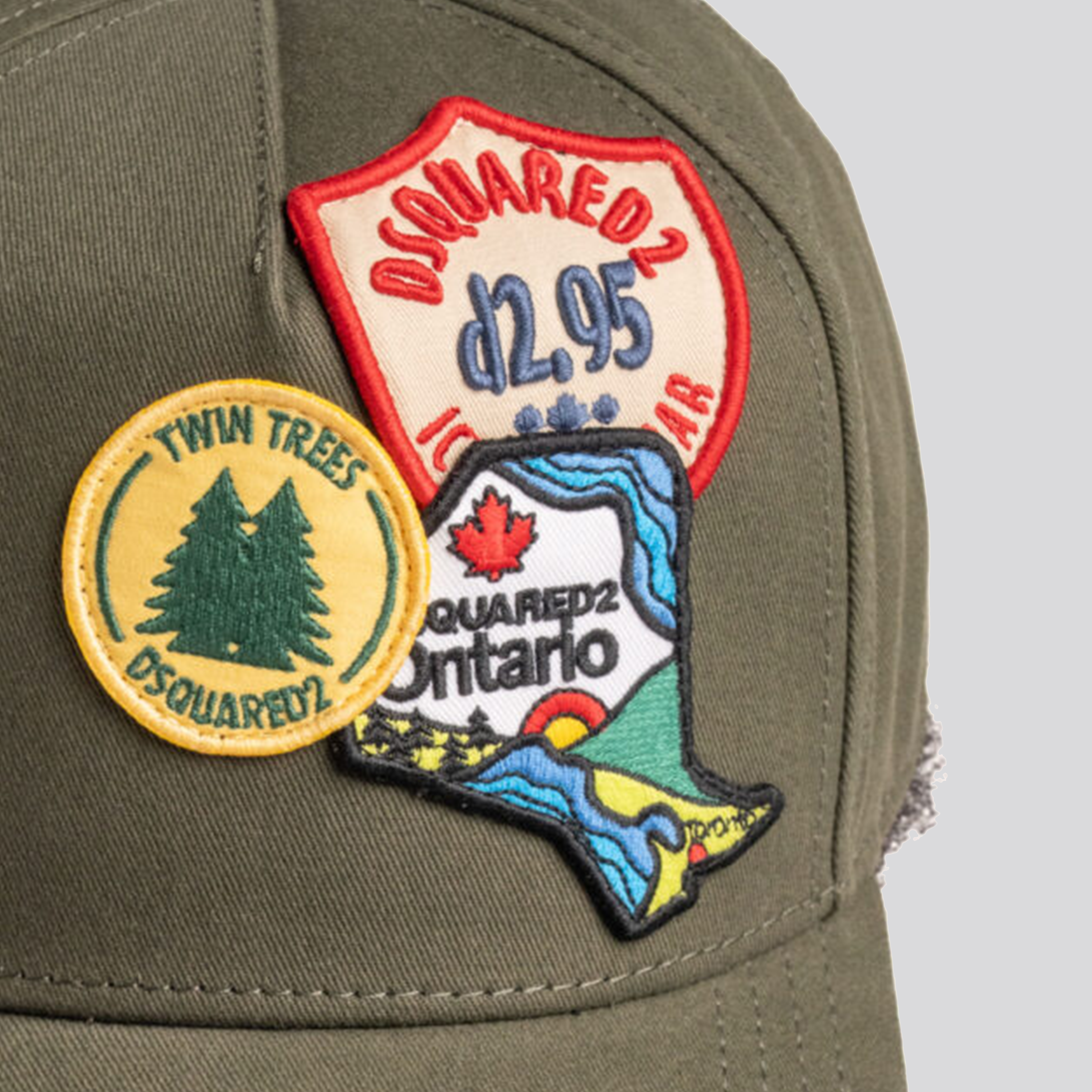 Gorra Verde Dsquared2 Twin Trees