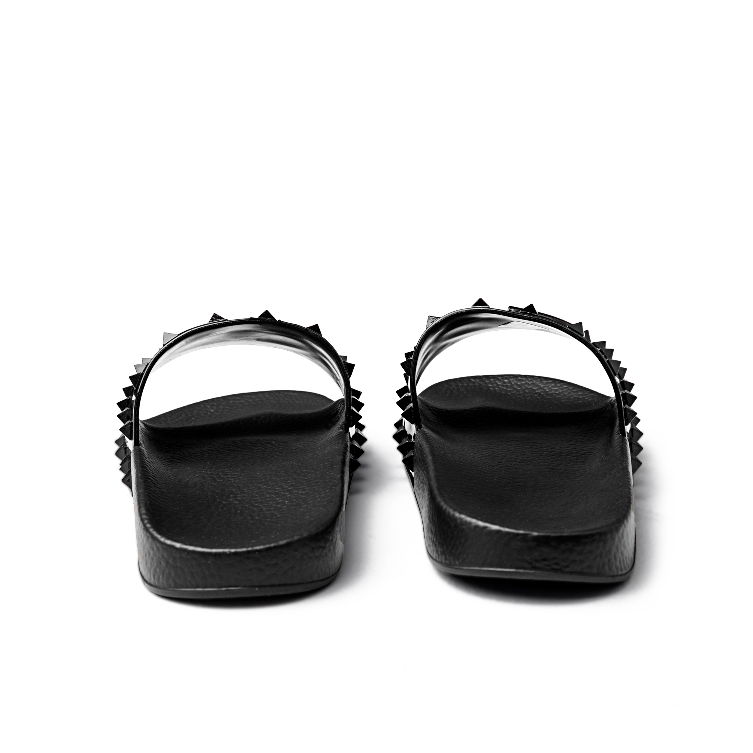 Sandalias Negras Valentino Vlogo Rockstuds