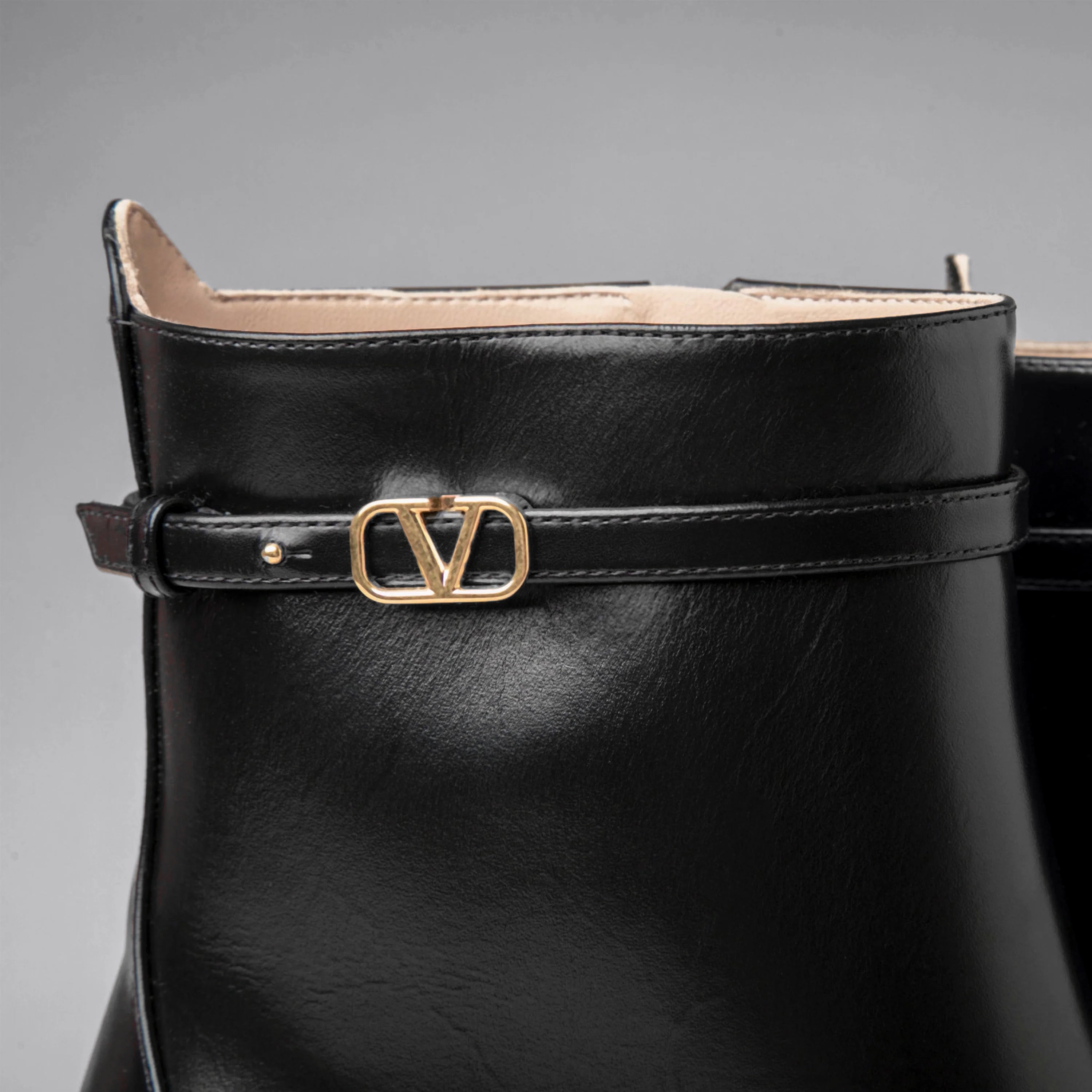 Botas Negras Valentino Vlogo 125 mm
