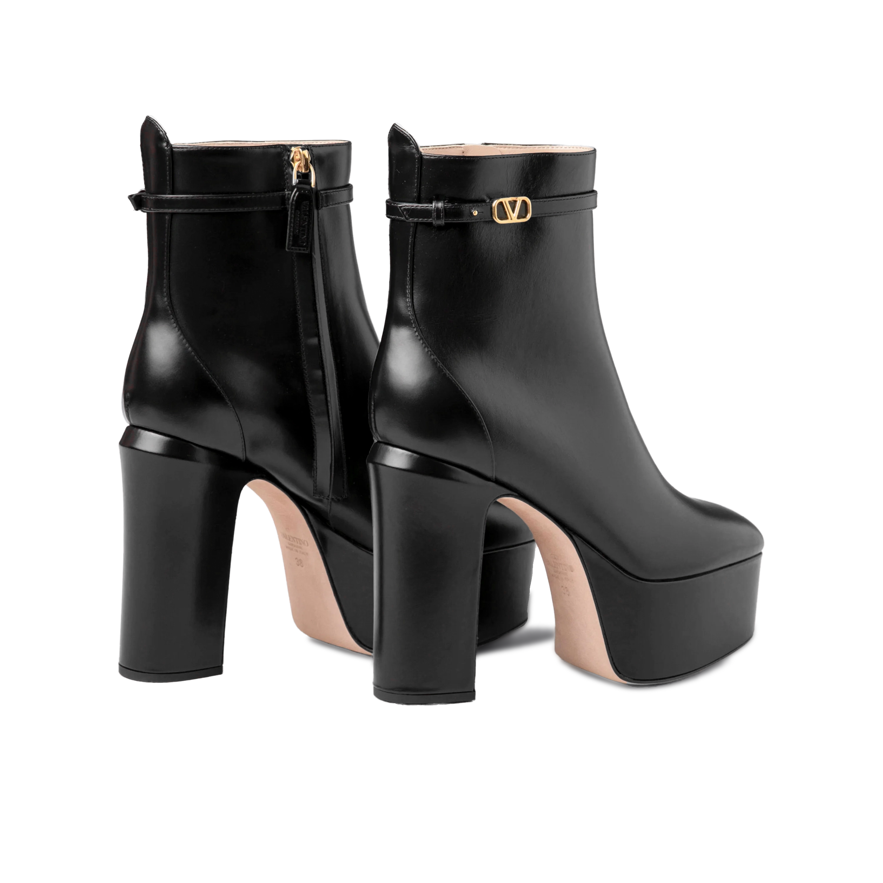 Botas Negras Valentino Vlogo 125 mm