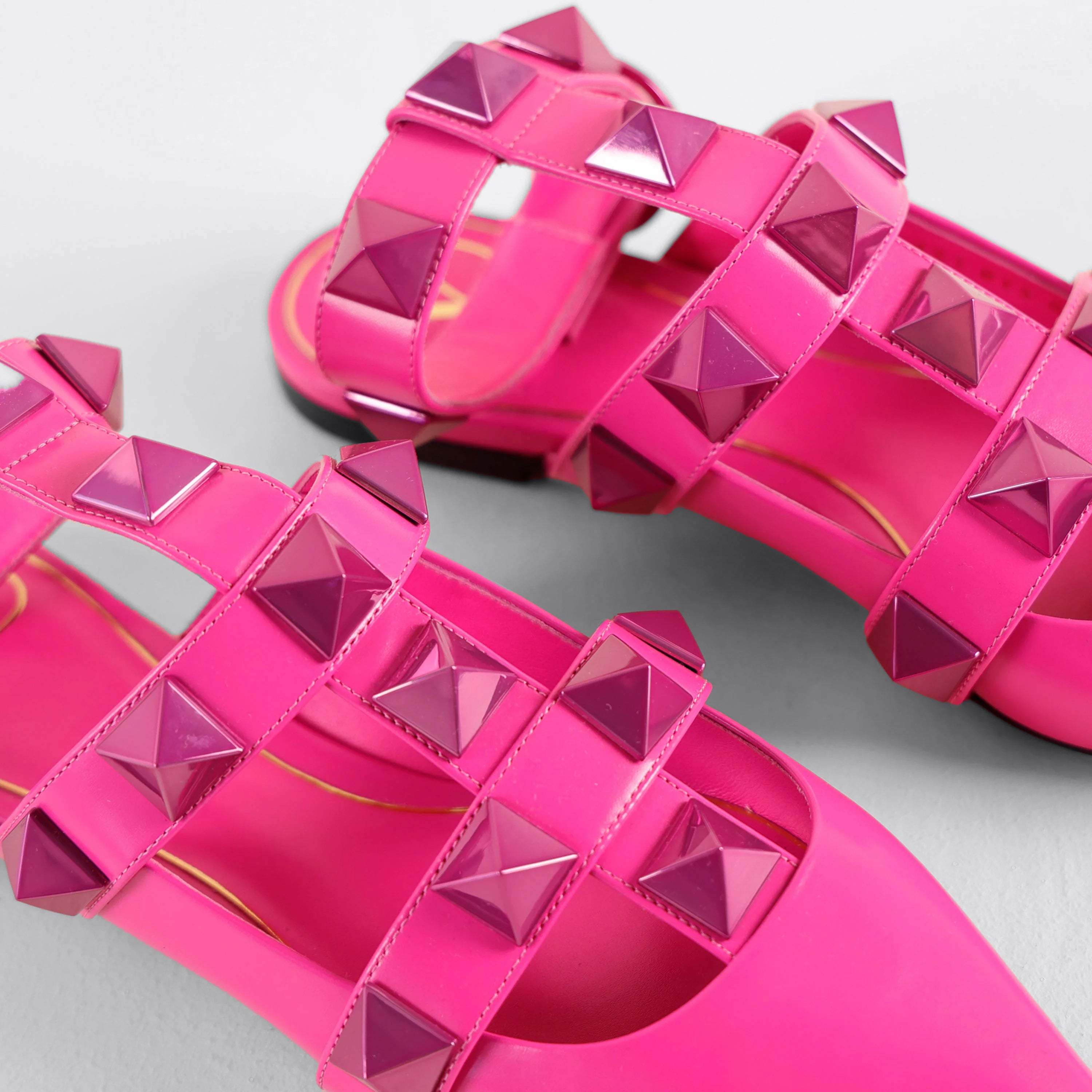 Sandalias Rosa-Rosa Valentino Flat