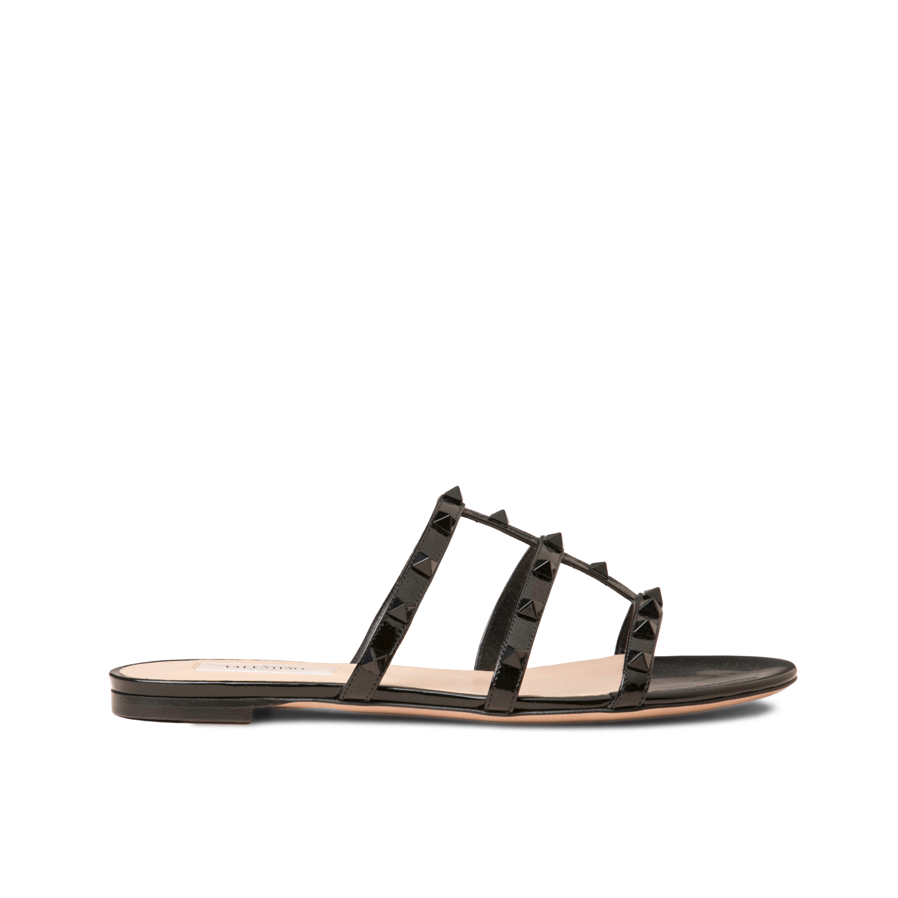 Sandalias Negras Negro Valentino Multirockstuds