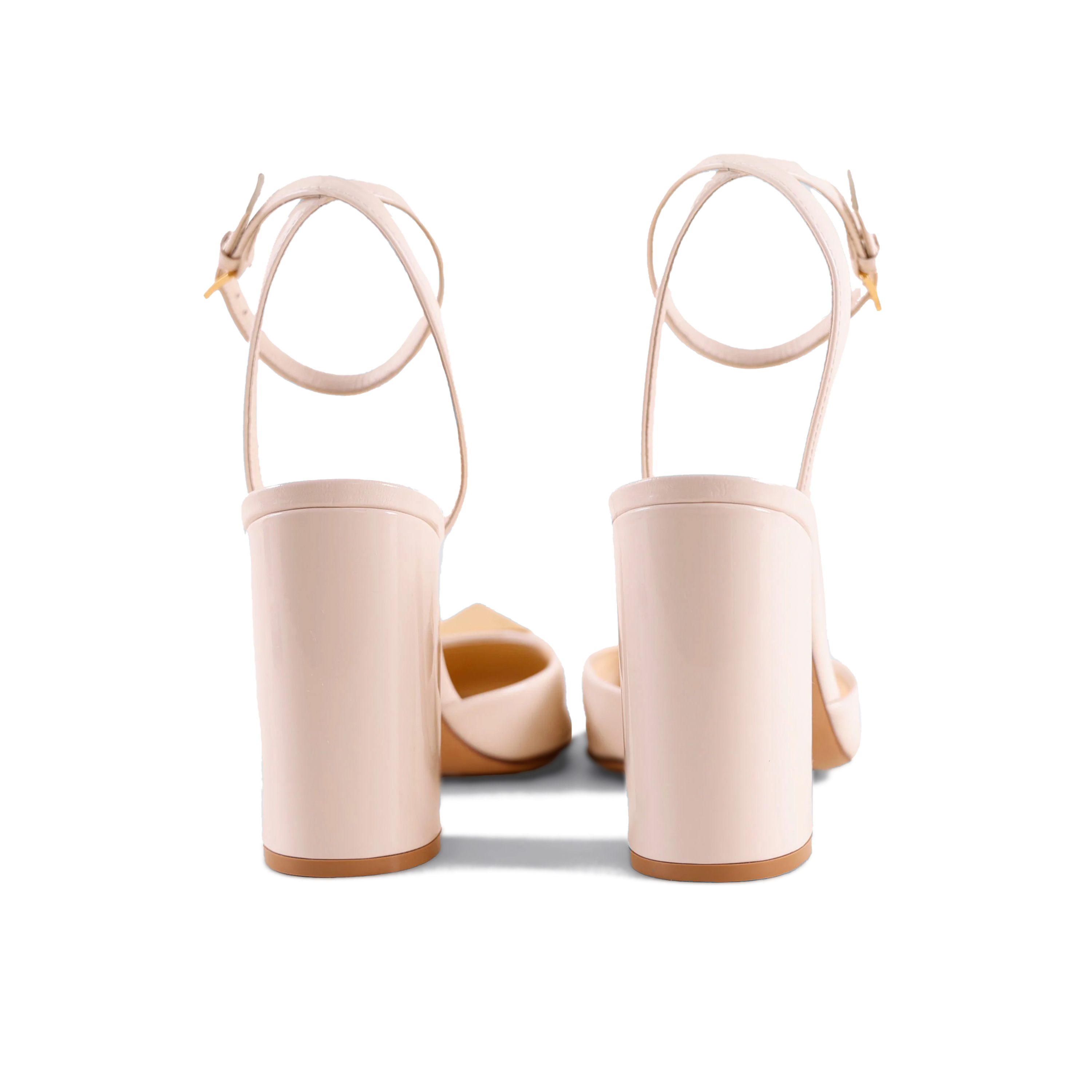 Sandalias de Tacón Blanco Valentino Roman Stud