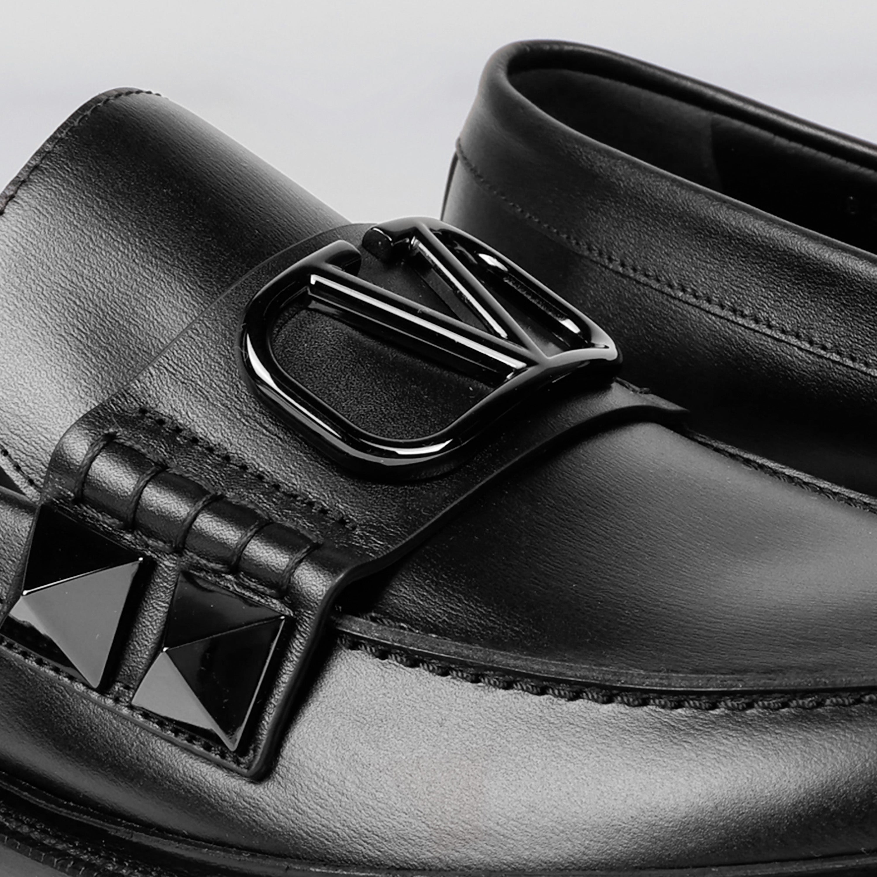 Mocasines Negros Valentino Vlogo