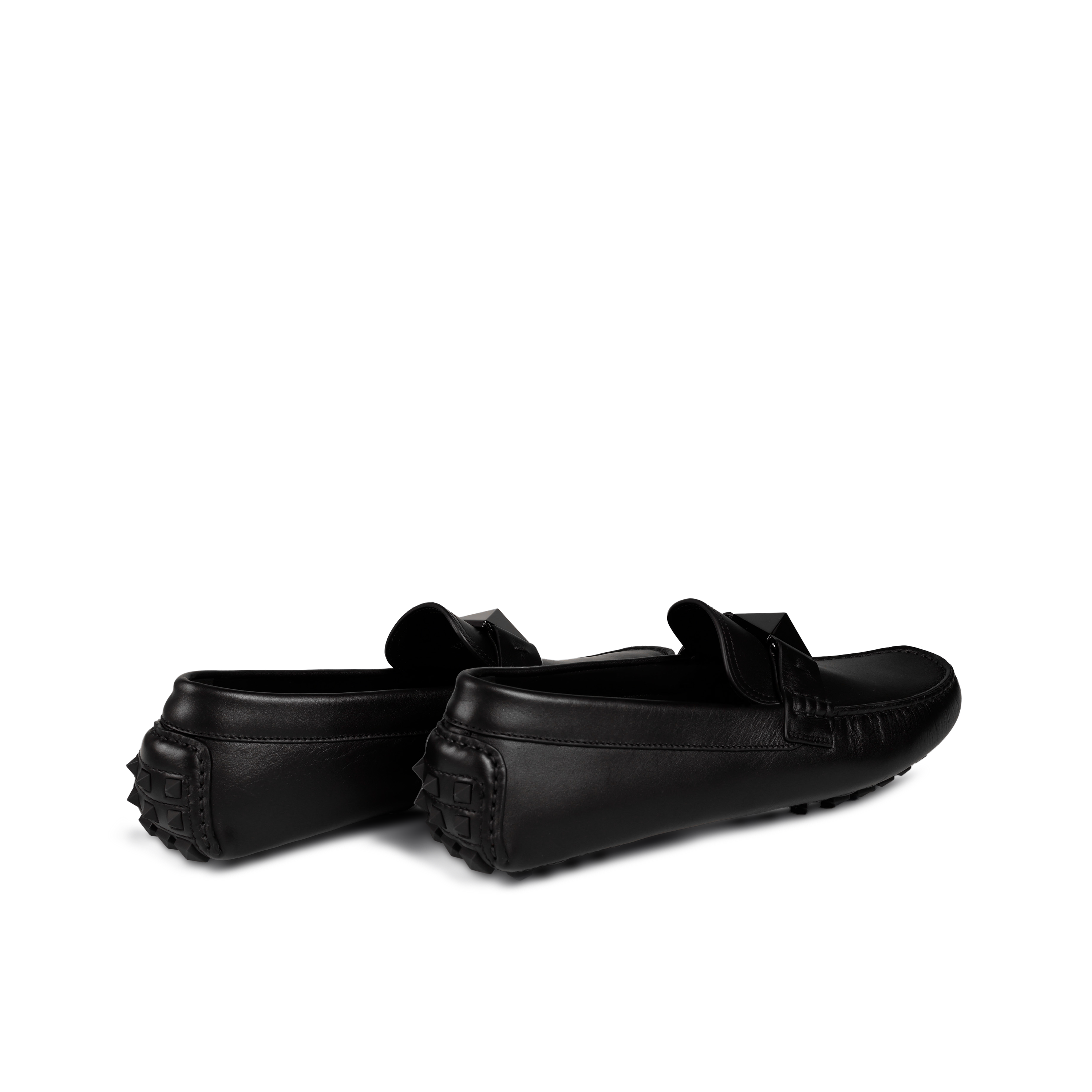 Mocasines Negros Valentino One Stud