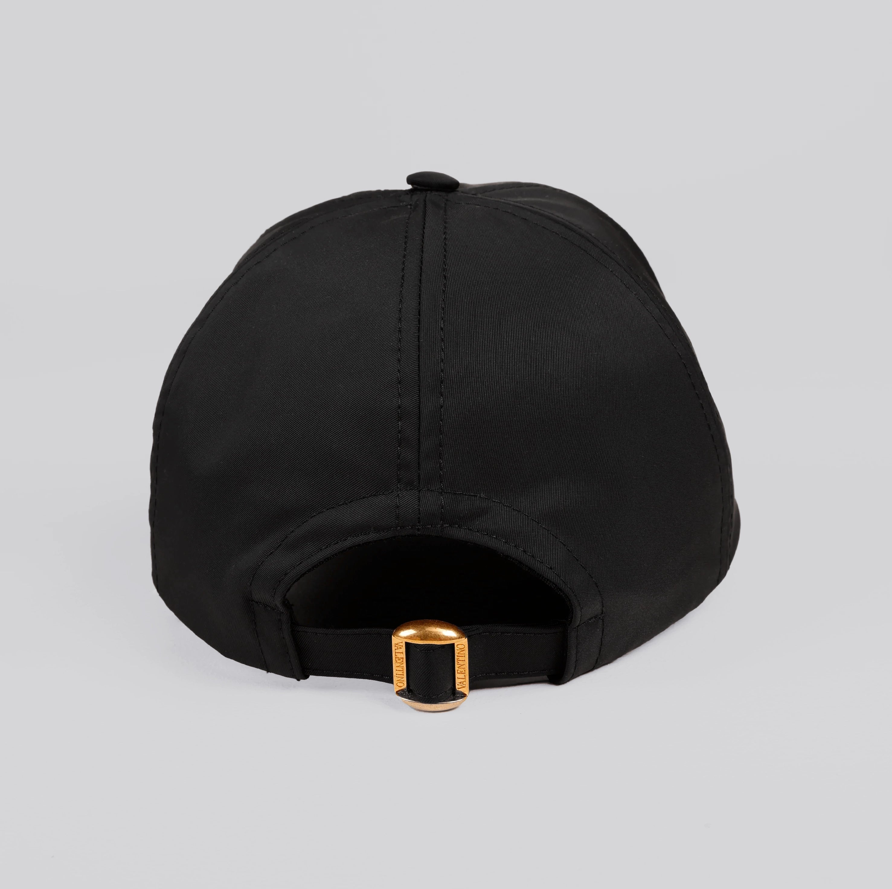 Gorra Negra Valentino Vlogo